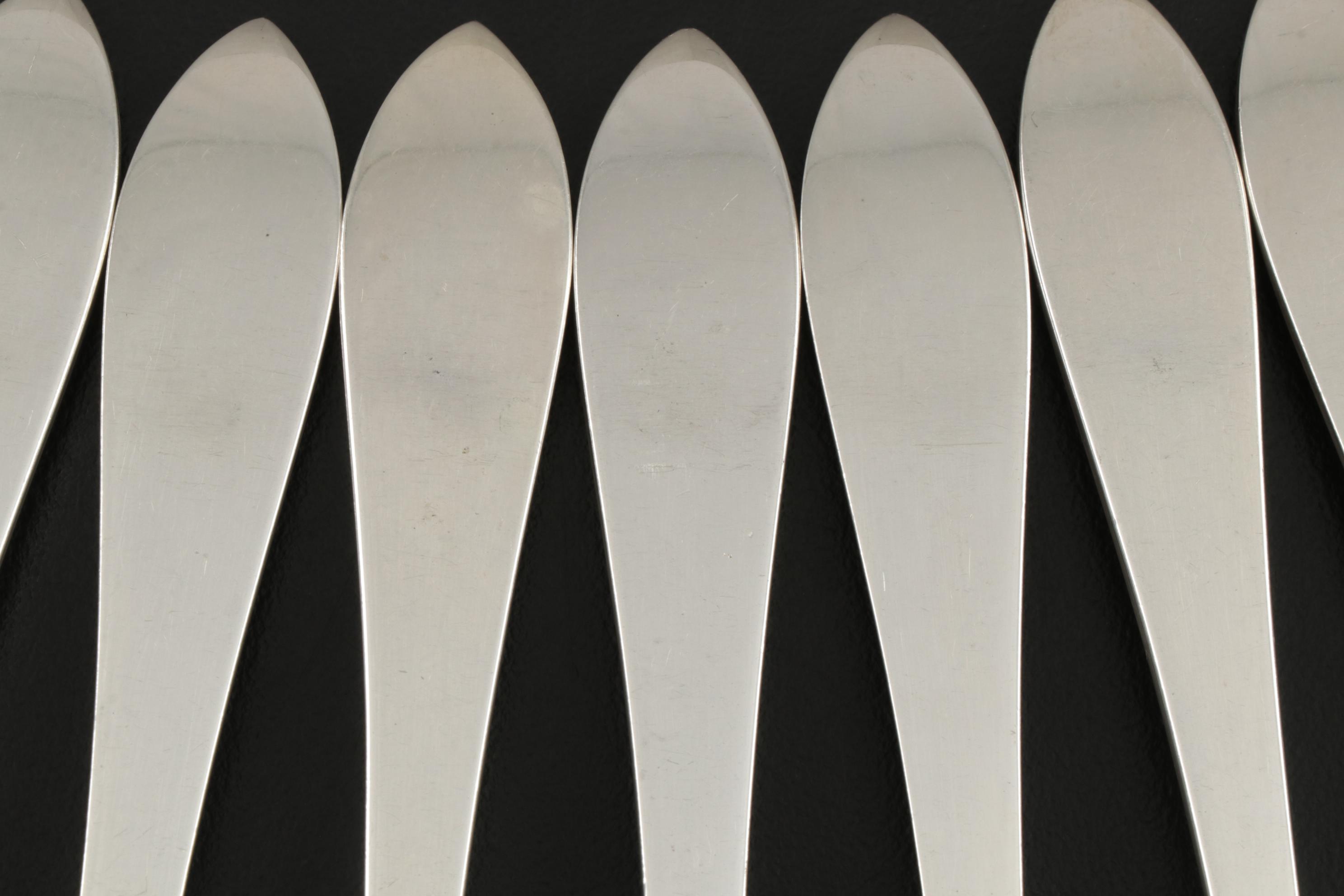 Tiffany & Co. "Faneuil" Sterling Silver Flatware and Serving Utensils, 1910–1947