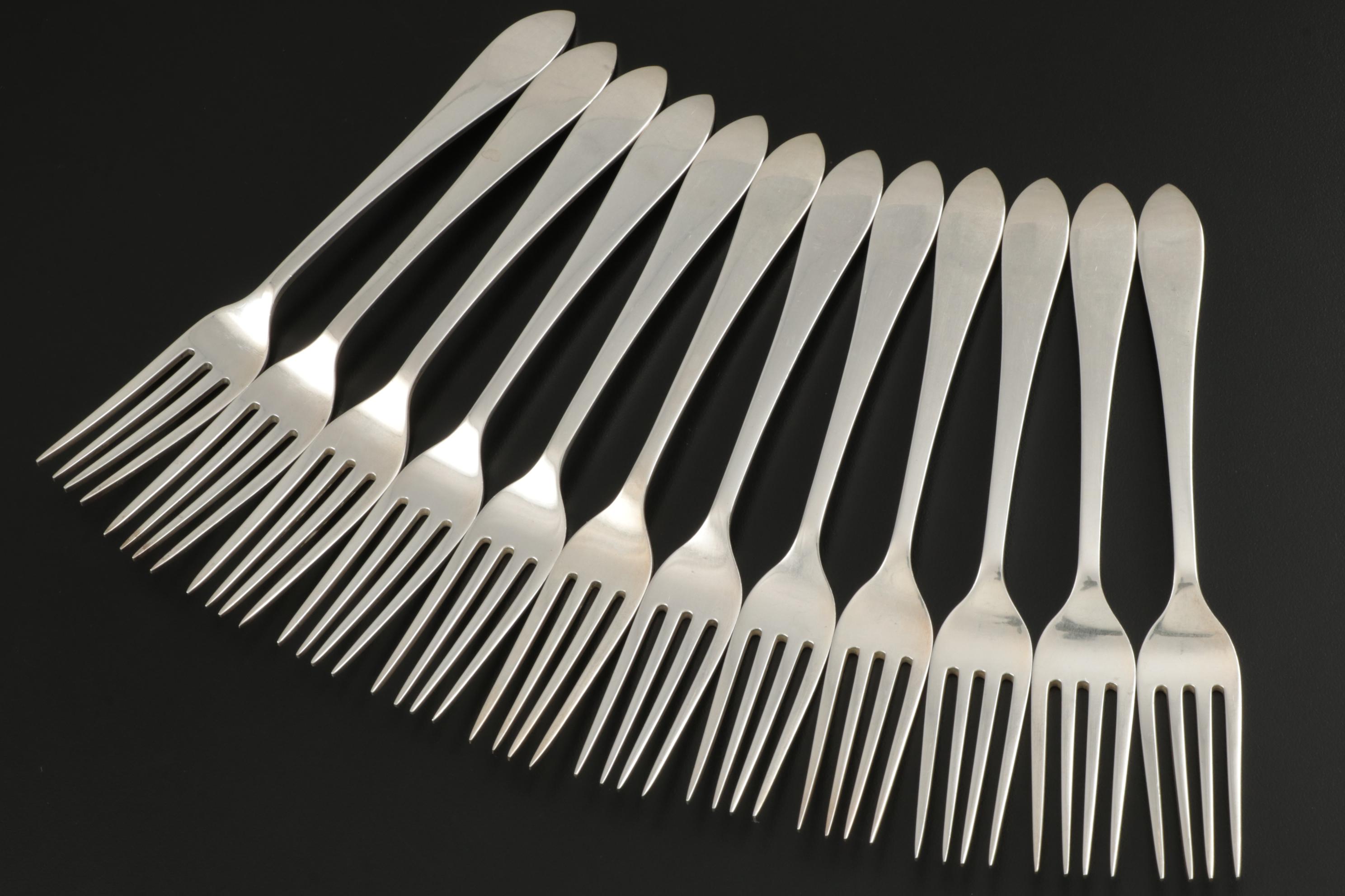 Tiffany & Co. "Faneuil" Sterling Silver Flatware and Serving Utensils, 1910–1947