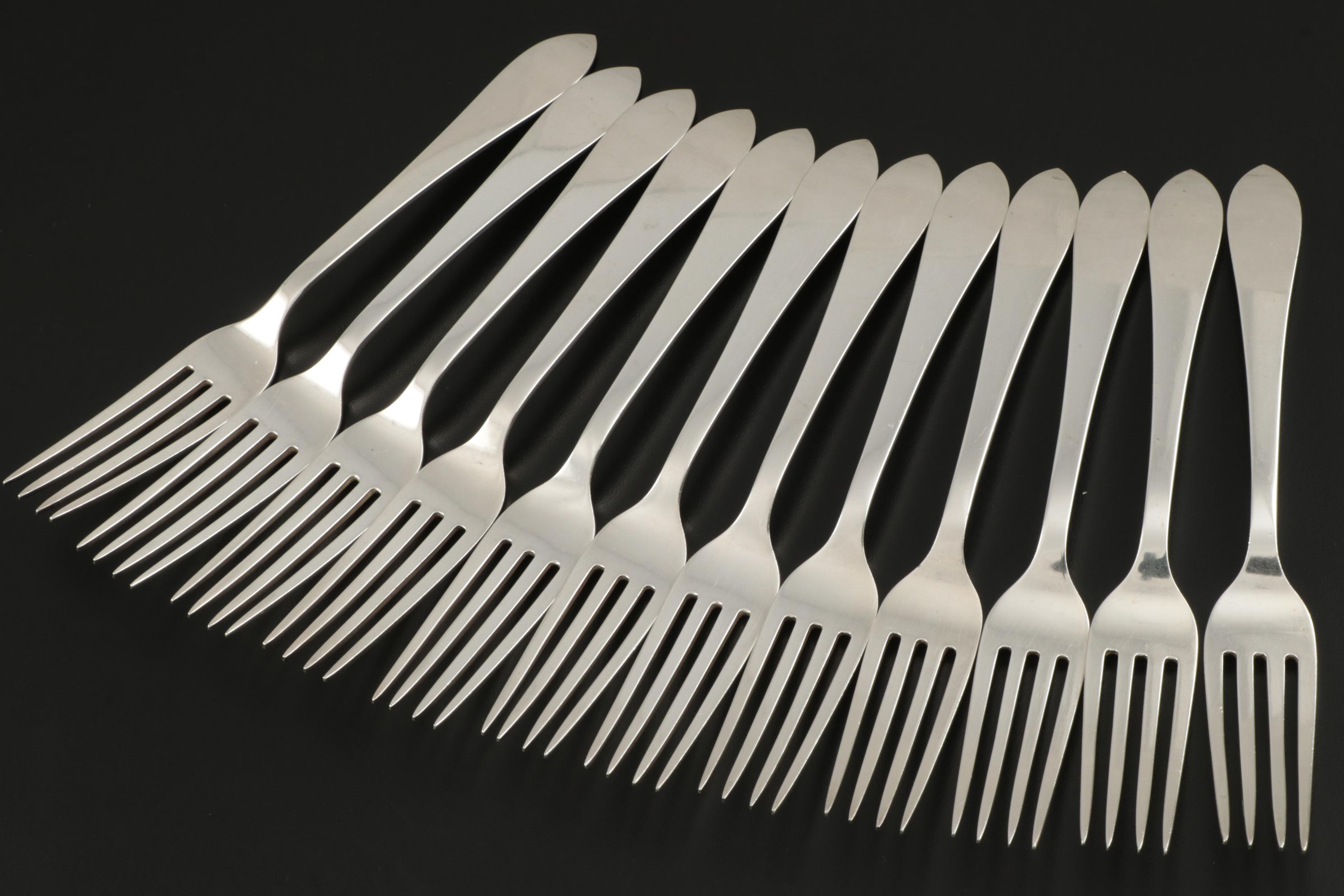 Tiffany & Co. "Faneuil" Sterling Silver Flatware and Serving Utensils, 1910–1947