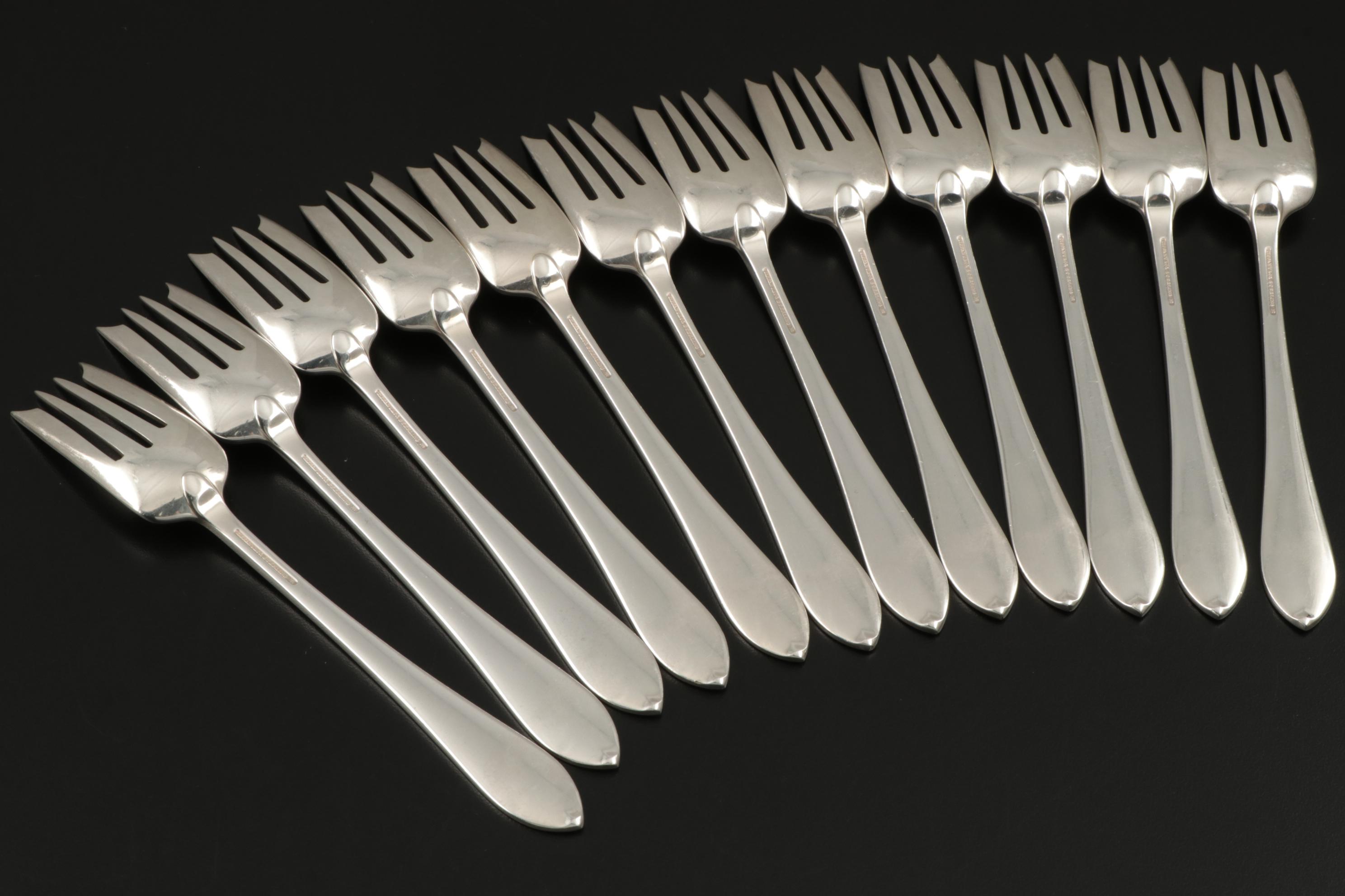 Tiffany & Co. "Faneuil" Sterling Silver Flatware and Serving Utensils, 1910–1947