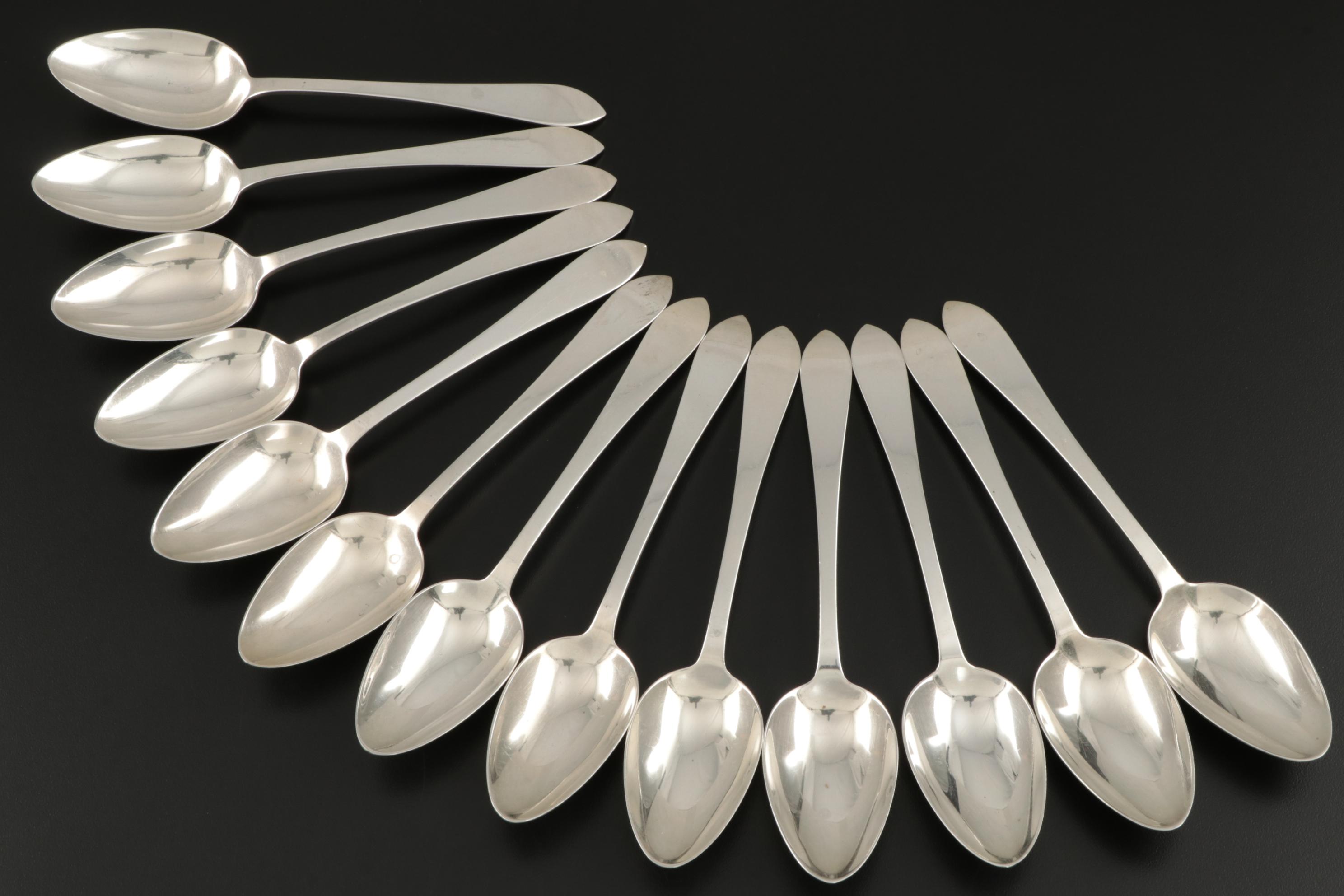 Tiffany & Co. "Faneuil" Sterling Silver Flatware and Serving Utensils, 1910–1947