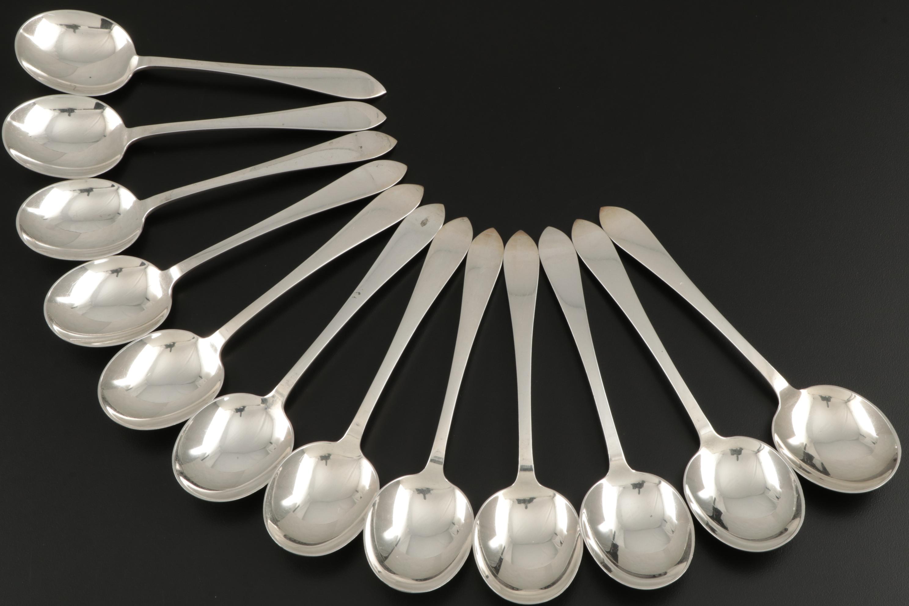Tiffany & Co. "Faneuil" Sterling Silver Flatware and Serving Utensils, 1910–1947
