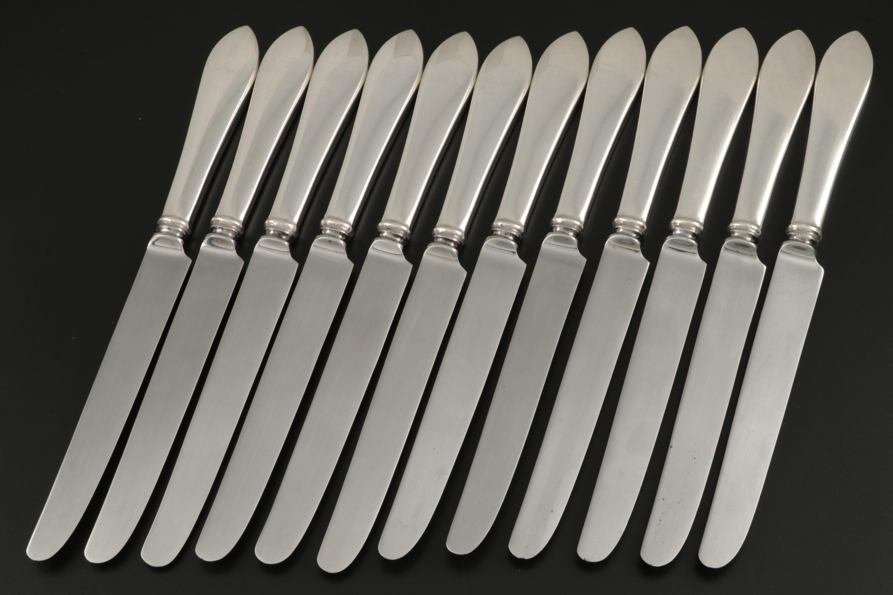 Tiffany & Co. "Faneuil" Sterling Silver Flatware and Serving Utensils, 1910–1947