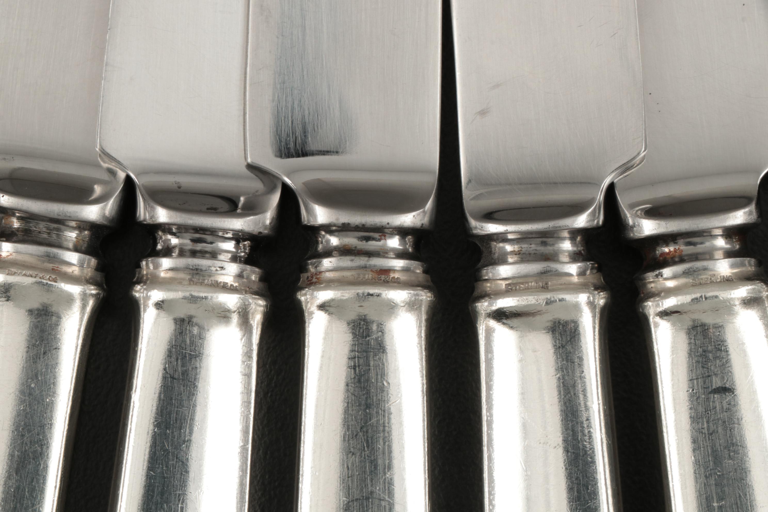 Tiffany & Co. "Faneuil" Sterling Silver Flatware and Serving Utensils, 1910–1947