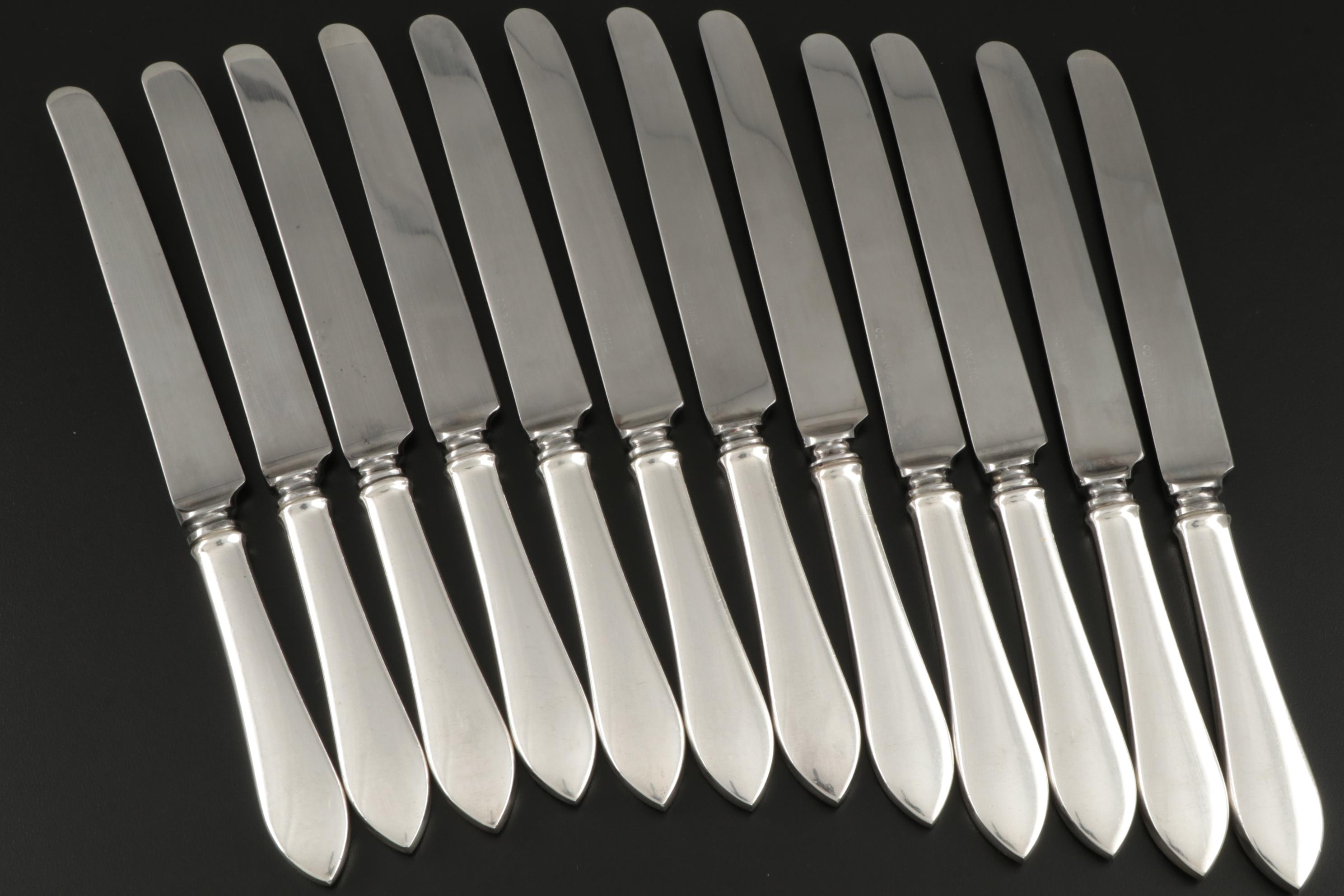 Tiffany & Co. "Faneuil" Sterling Silver Flatware and Serving Utensils, 1910–1947
