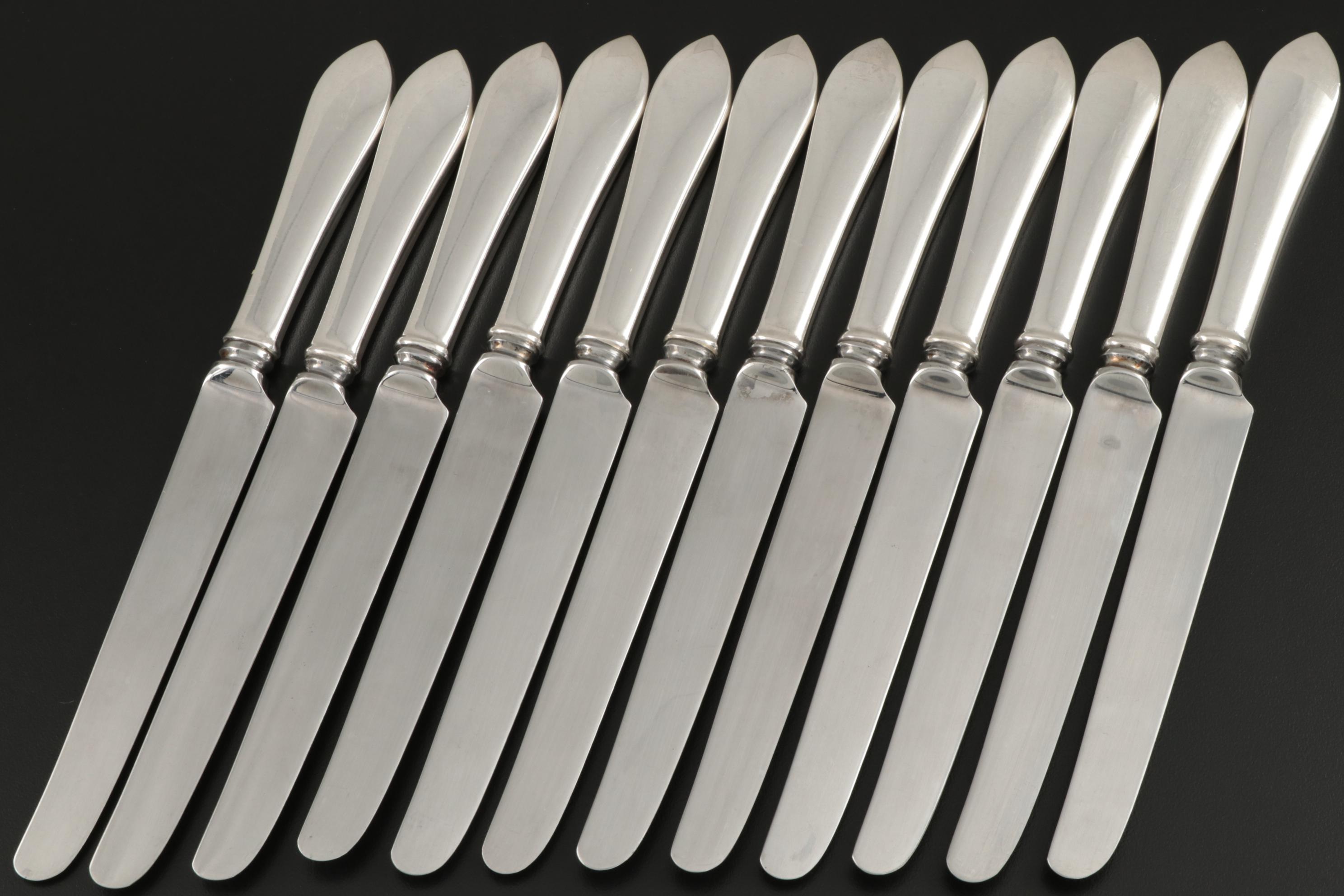 Tiffany & Co. "Faneuil" Sterling Silver Flatware and Serving Utensils, 1910–1947