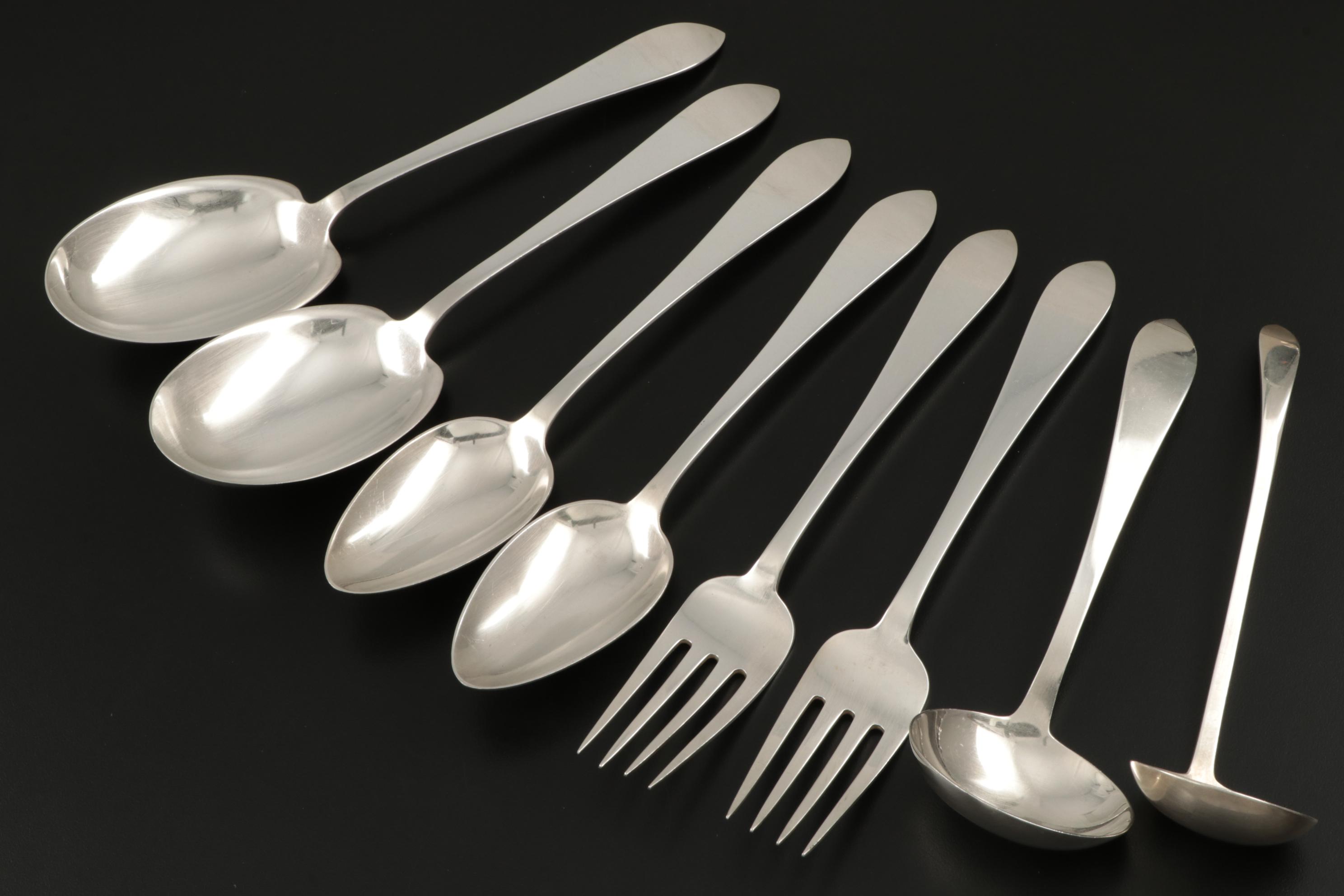 Tiffany & Co. "Faneuil" Sterling Silver Flatware and Serving Utensils, 1910–1947