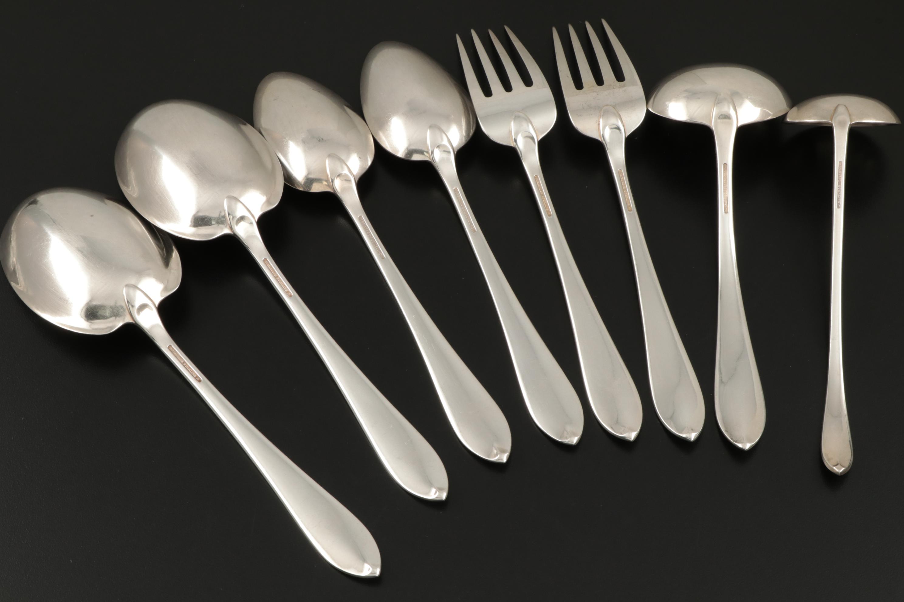 Tiffany & Co. "Faneuil" Sterling Silver Flatware and Serving Utensils, 1910–1947