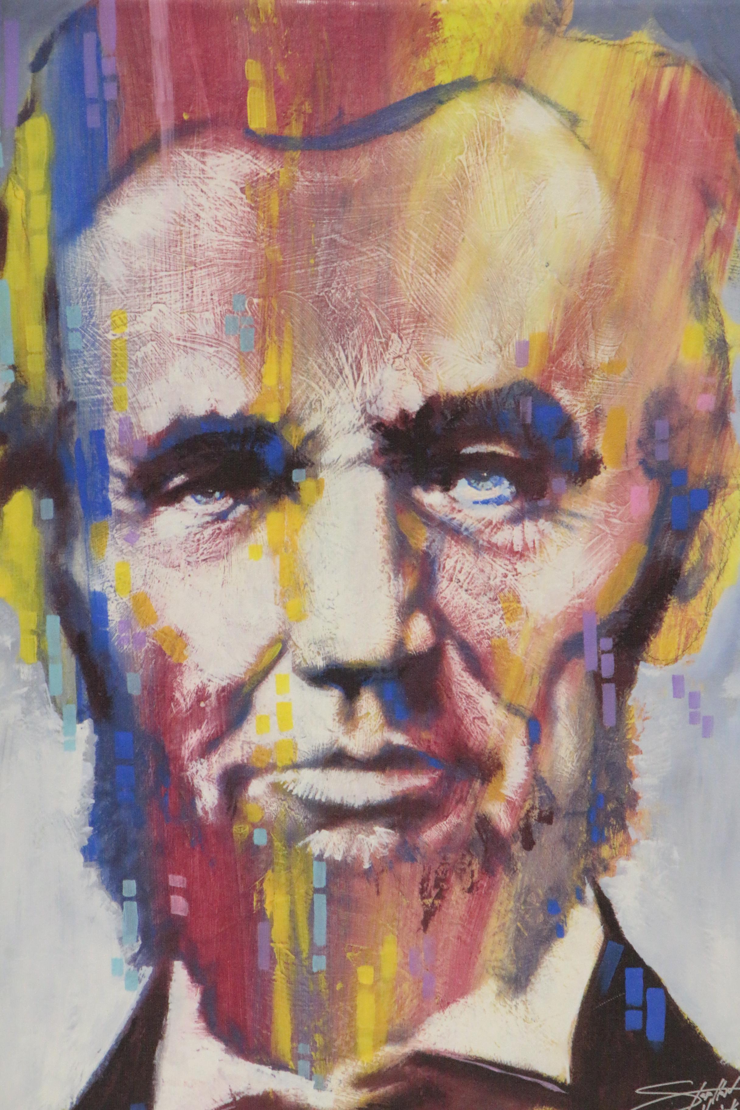Stephen Fishwick Giclée "Abe", 21st Century