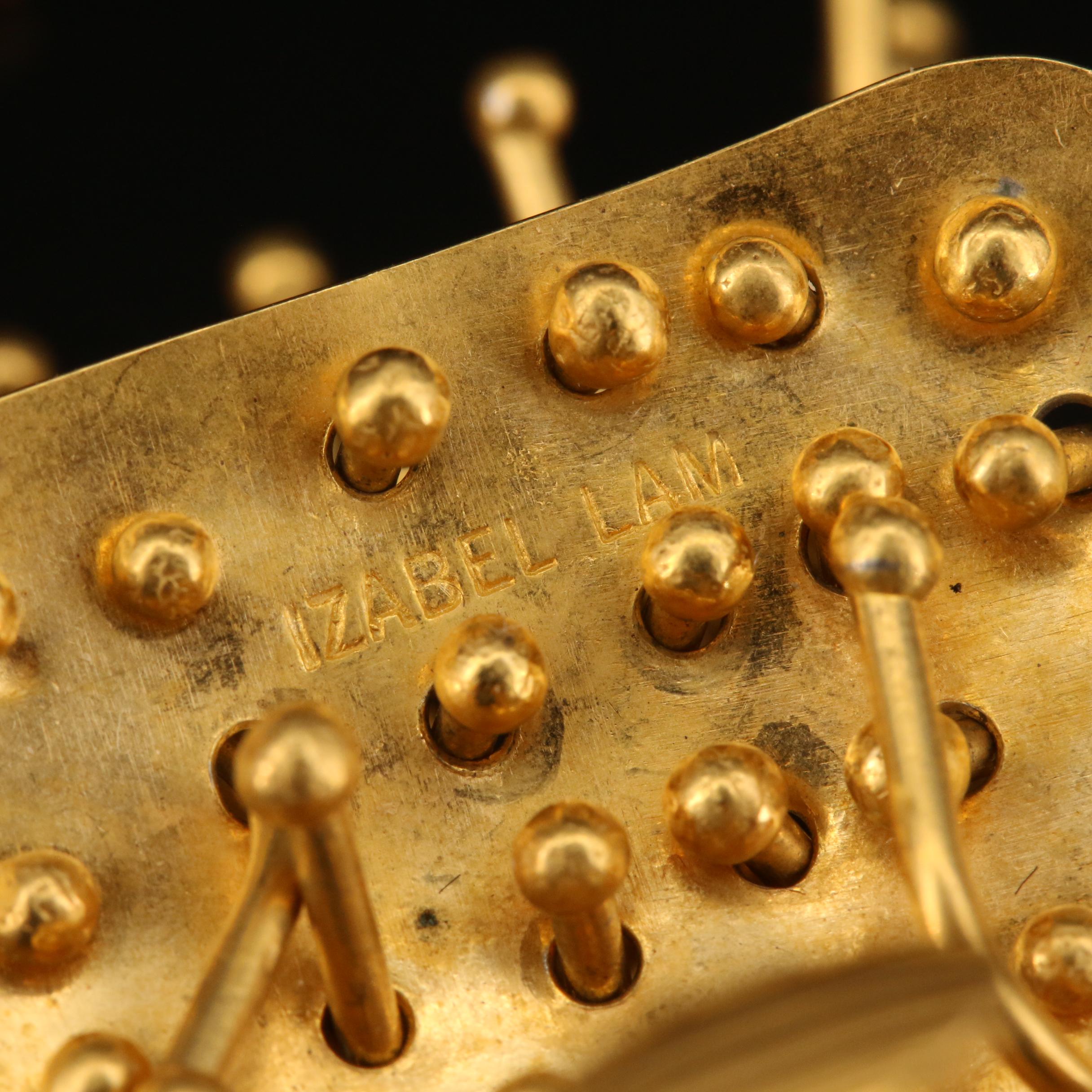 Izabel Lam Modernist "Willow" Necklace and Clip-On Earrings Set