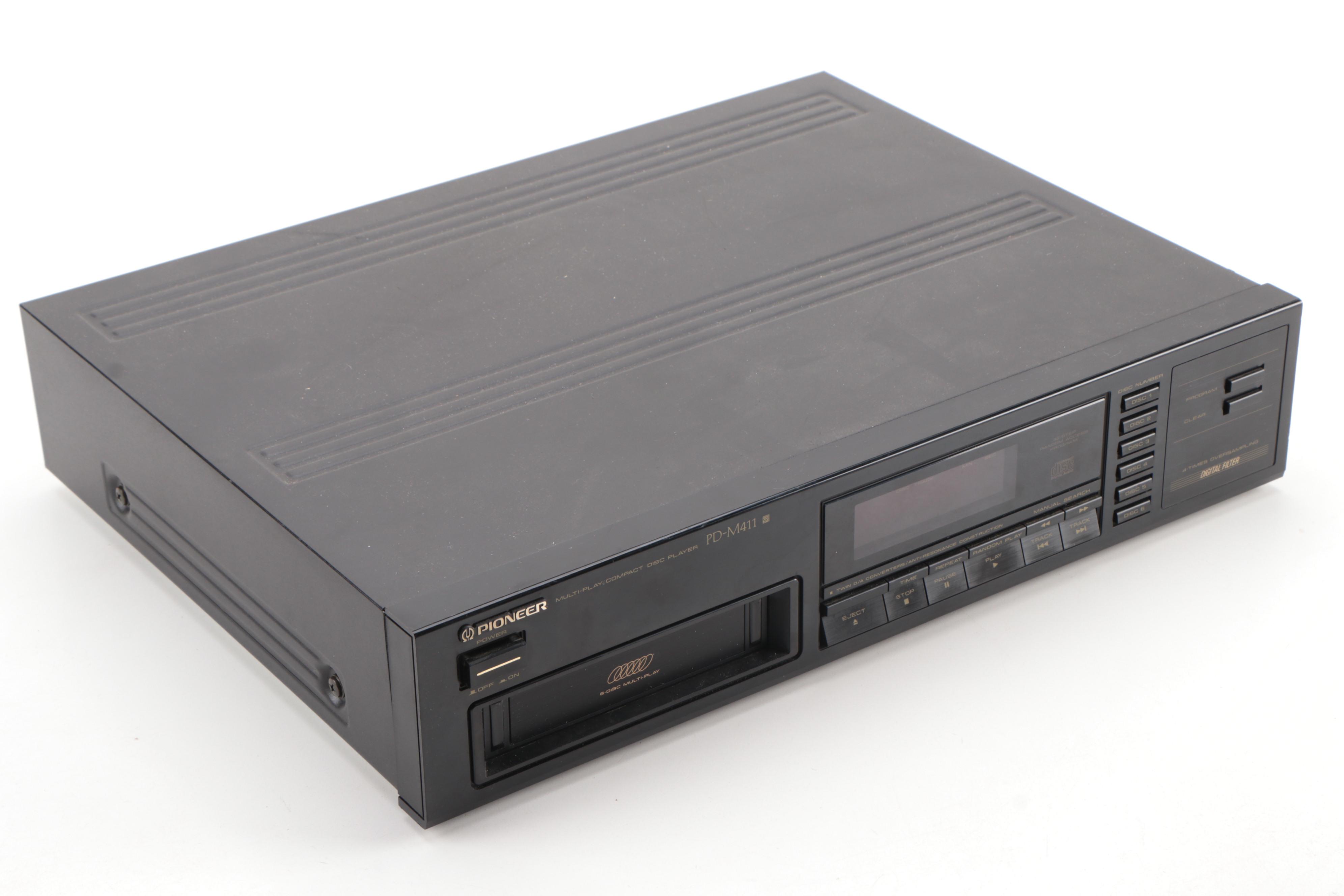 Sherwood Stereo Receiver with Pioneer Multi-Play Compact Disc Player and CDs