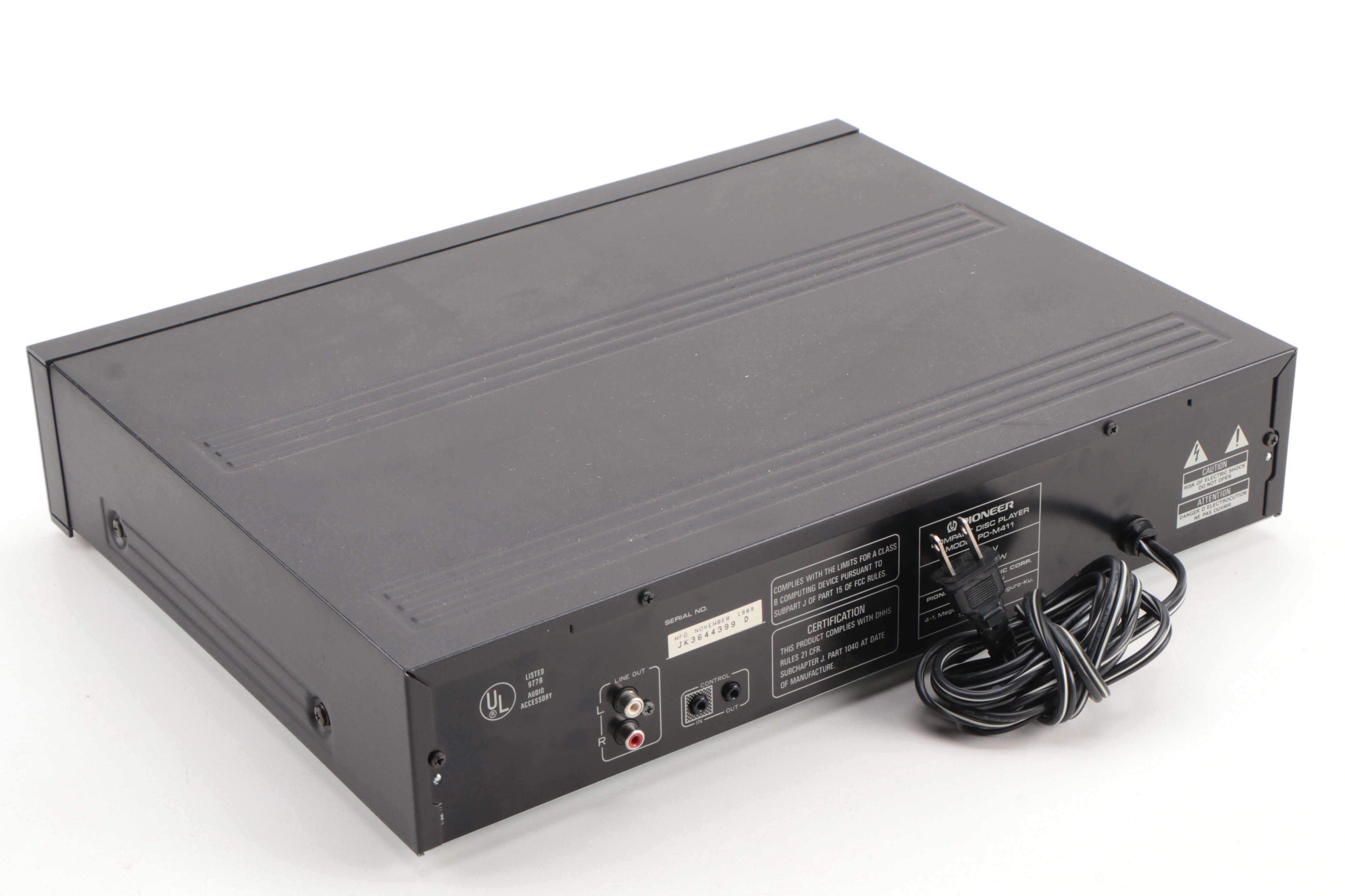 Sherwood Stereo Receiver with Pioneer Multi-Play Compact Disc Player and CDs