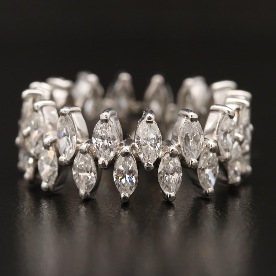 Platinum 4.00 CTW Diamond Eternity Ring