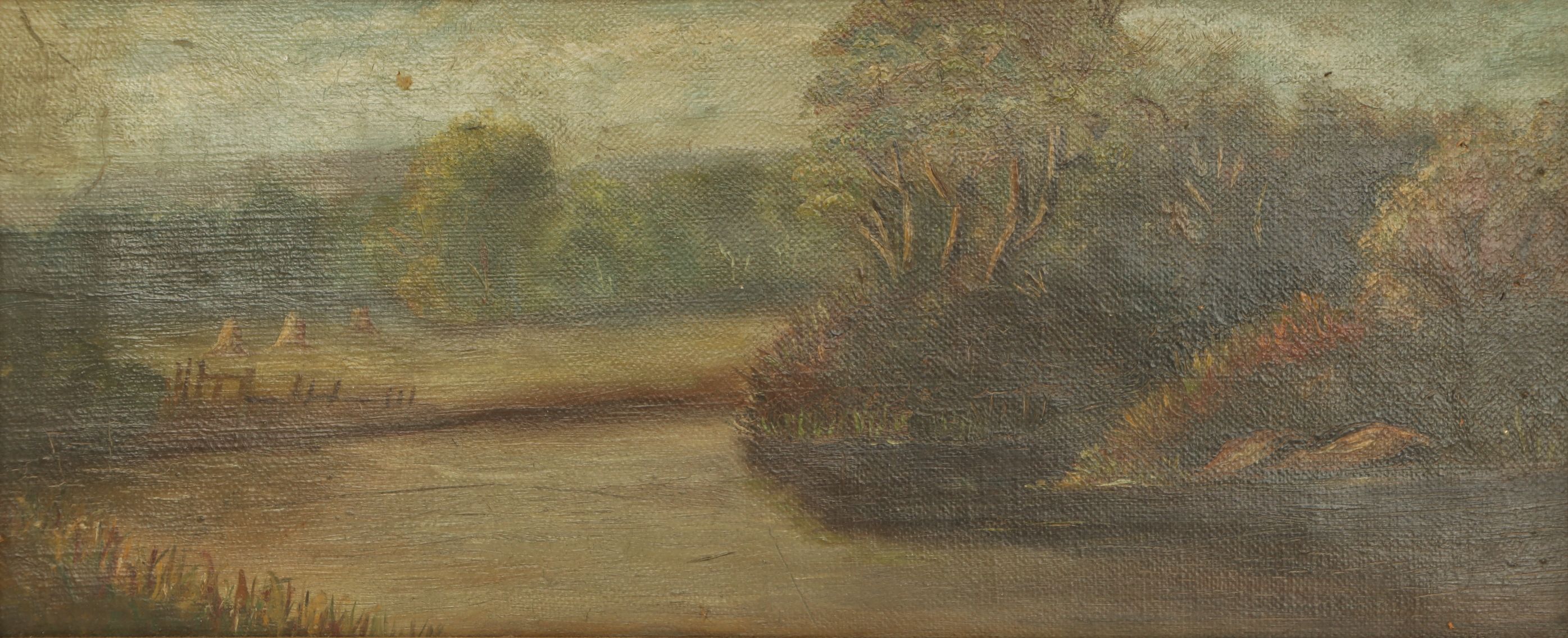 Landscape Oil Painting Attributed to Mary Crump, Late 19th Century