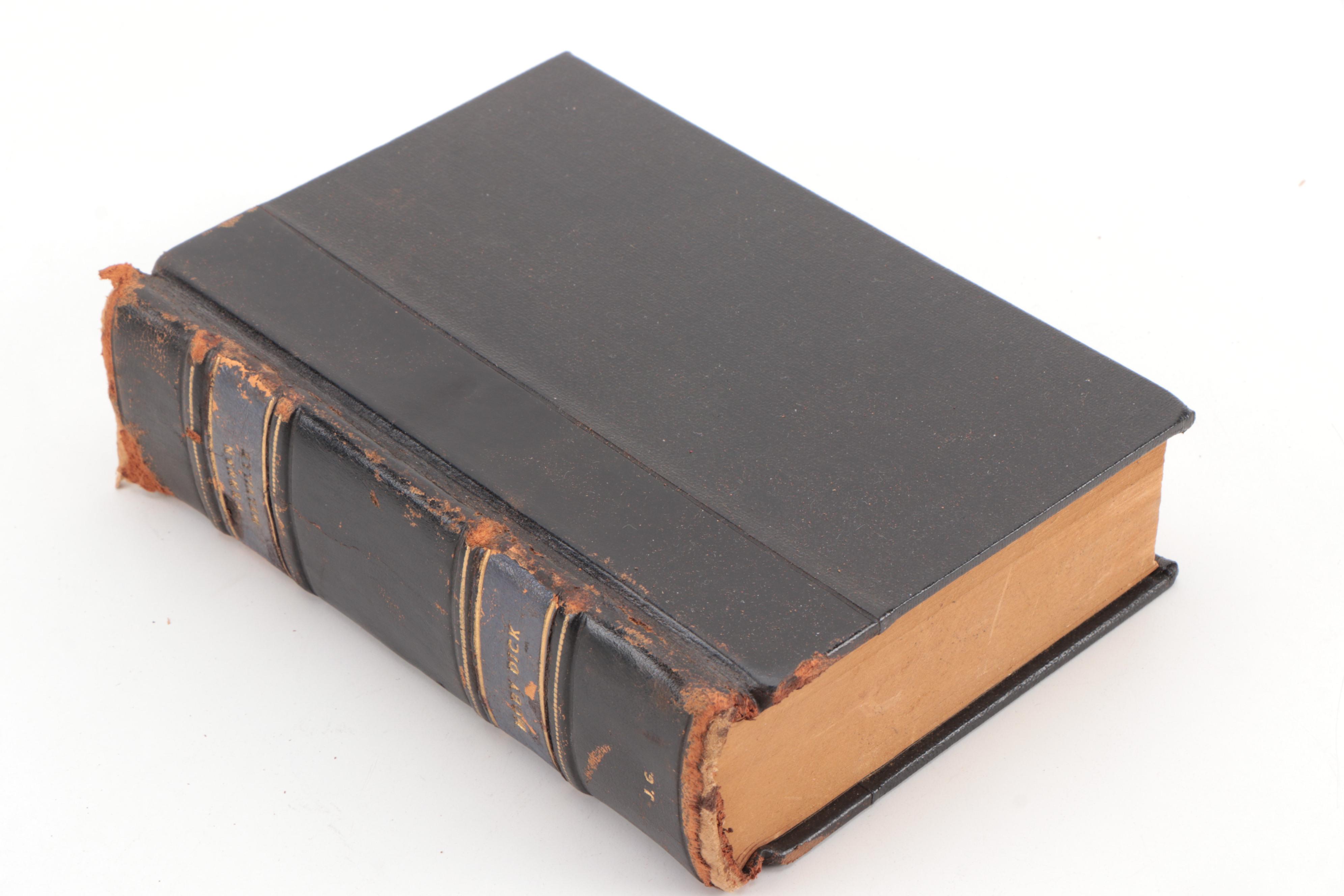 Leather Bound French Edition "Moby Dick" by Herman Melville, 1941