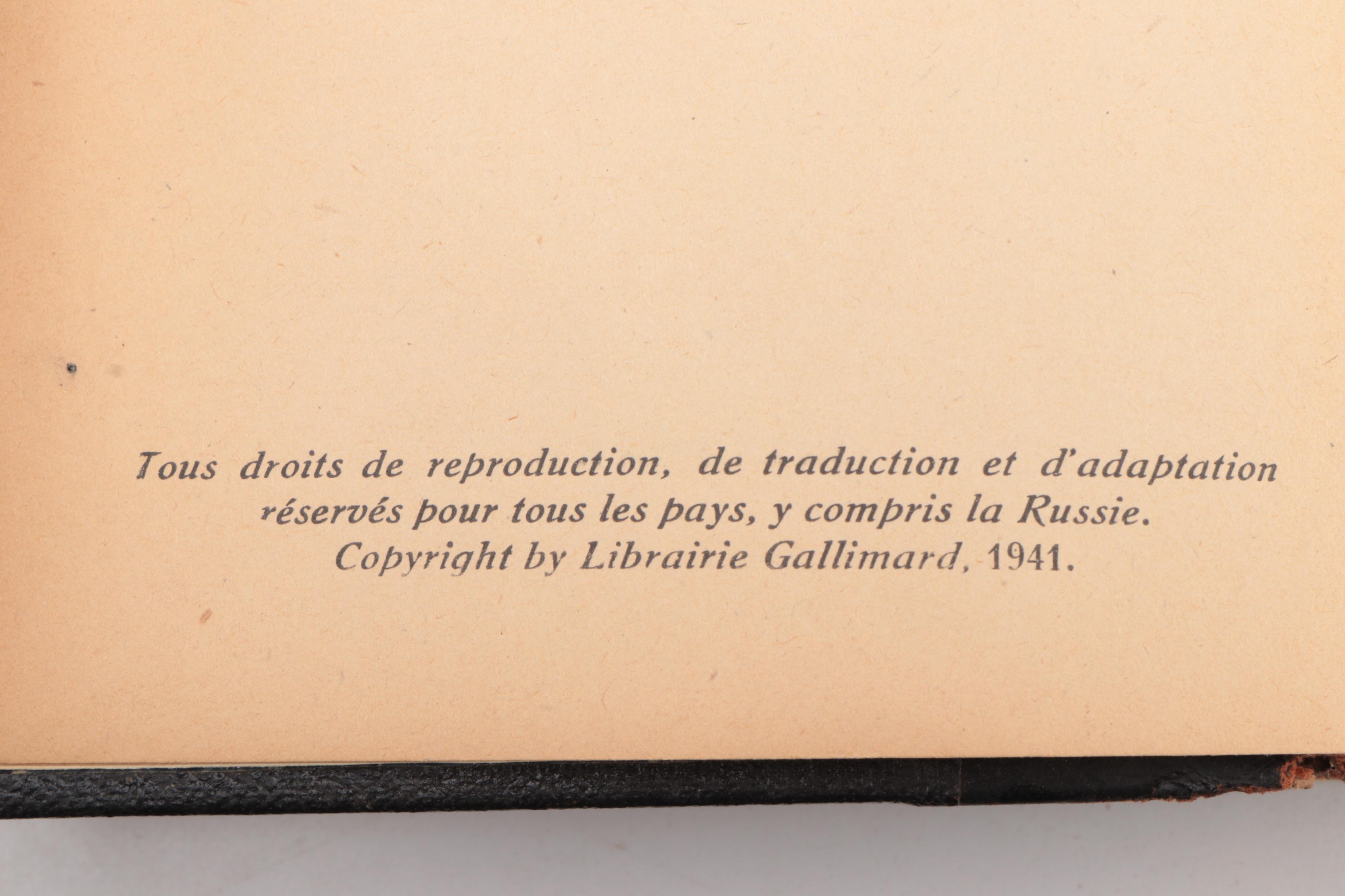 Leather Bound French Edition "Moby Dick" by Herman Melville, 1941
