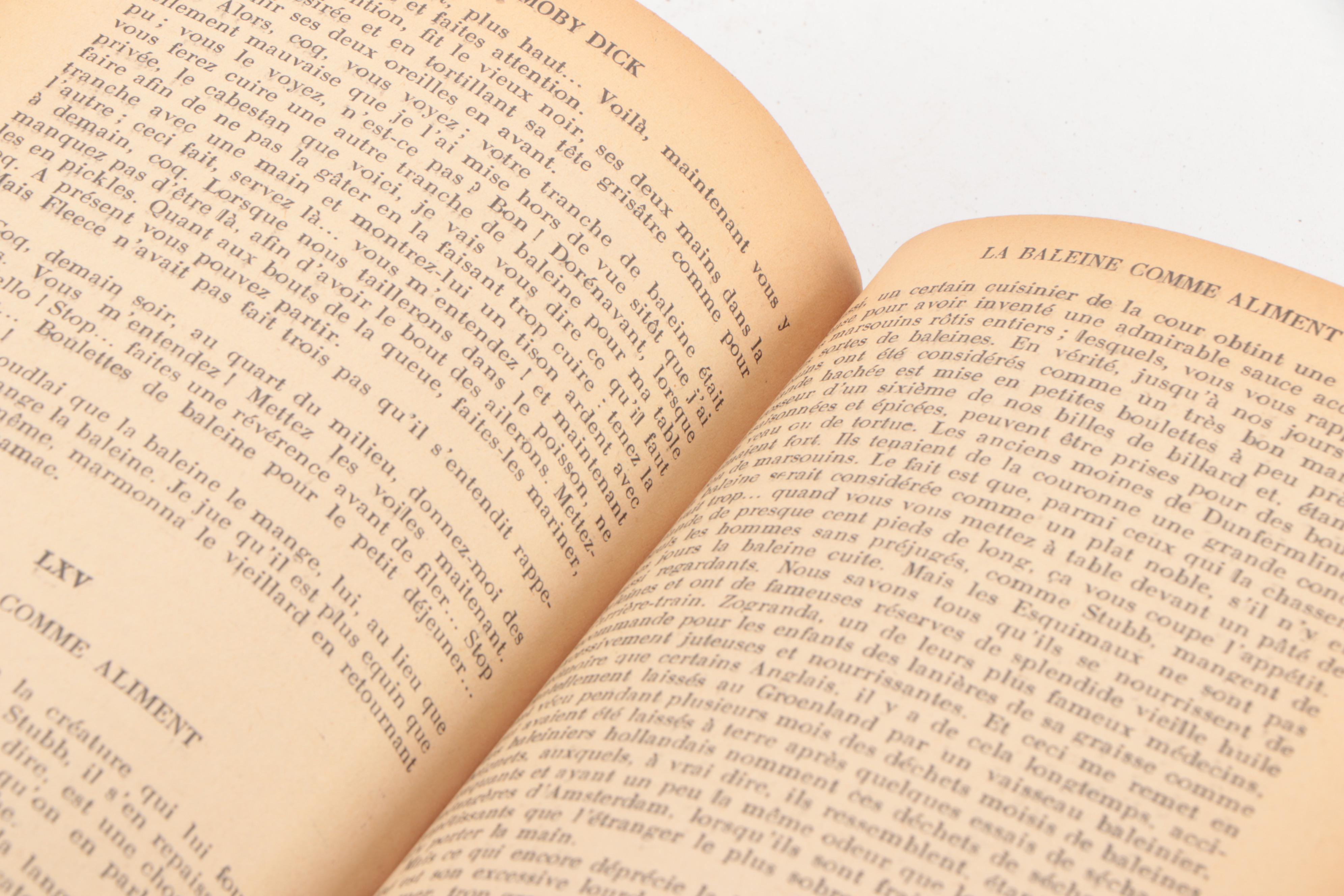 Leather Bound French Edition "Moby Dick" by Herman Melville, 1941