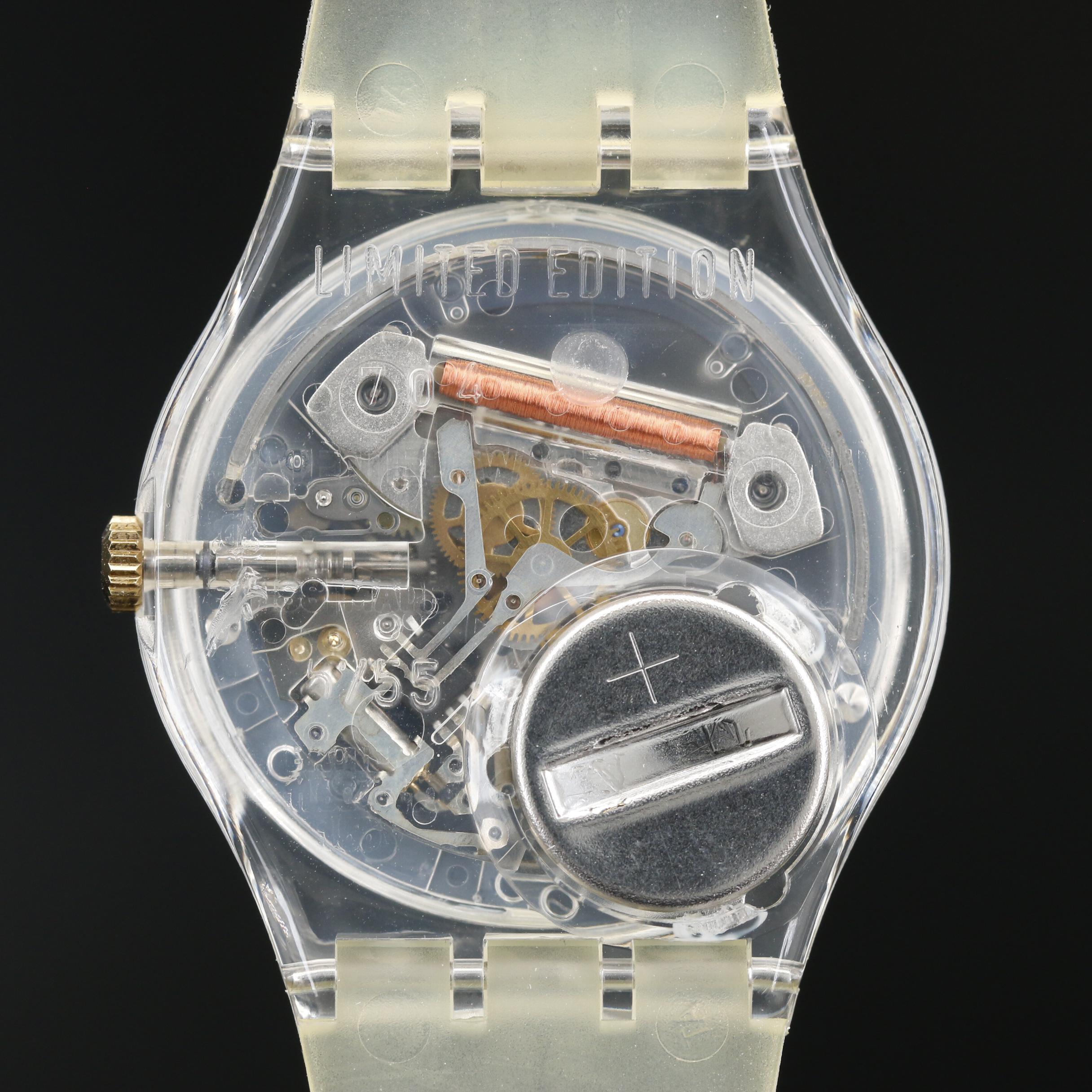 1997 Swatch "Ticking Brain" Plastic Quartz Watch