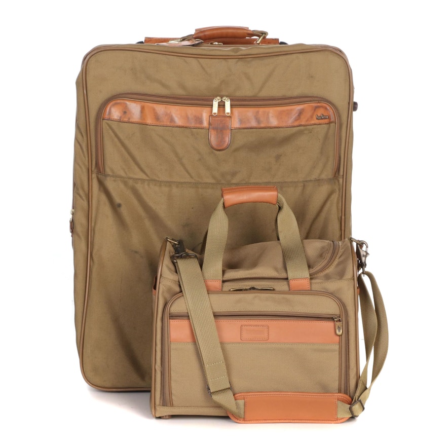 Hartmann Luggage Carry-On and Two-Wheeled Soft-Side Suitcase in Khaki Canvas