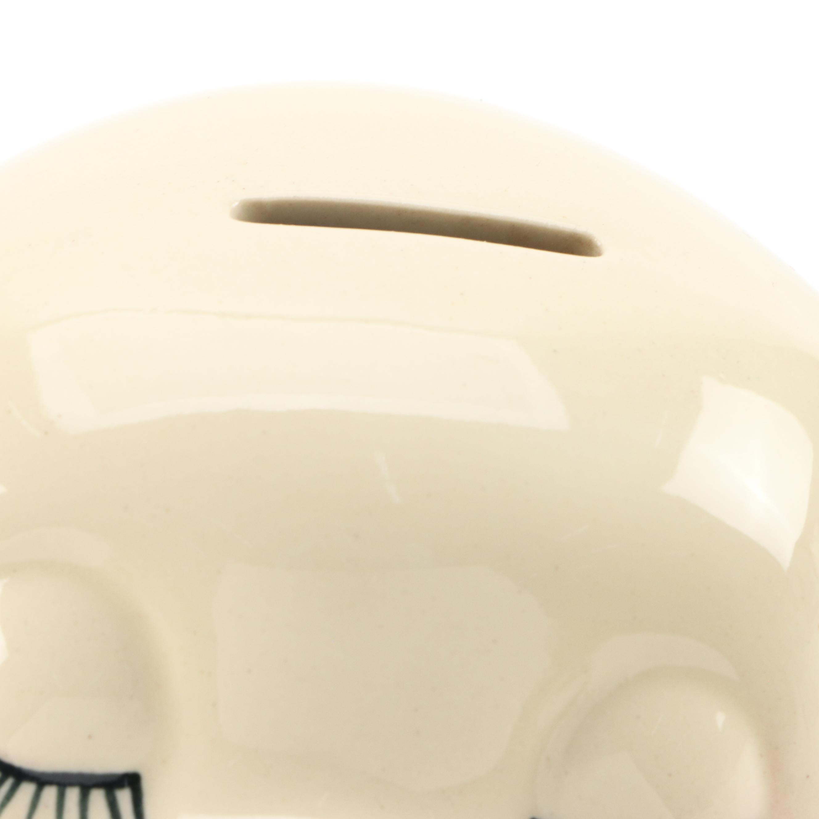 Shawnee Pottery "Smiley Pig" Bank Head Cookie Jar, 1940s