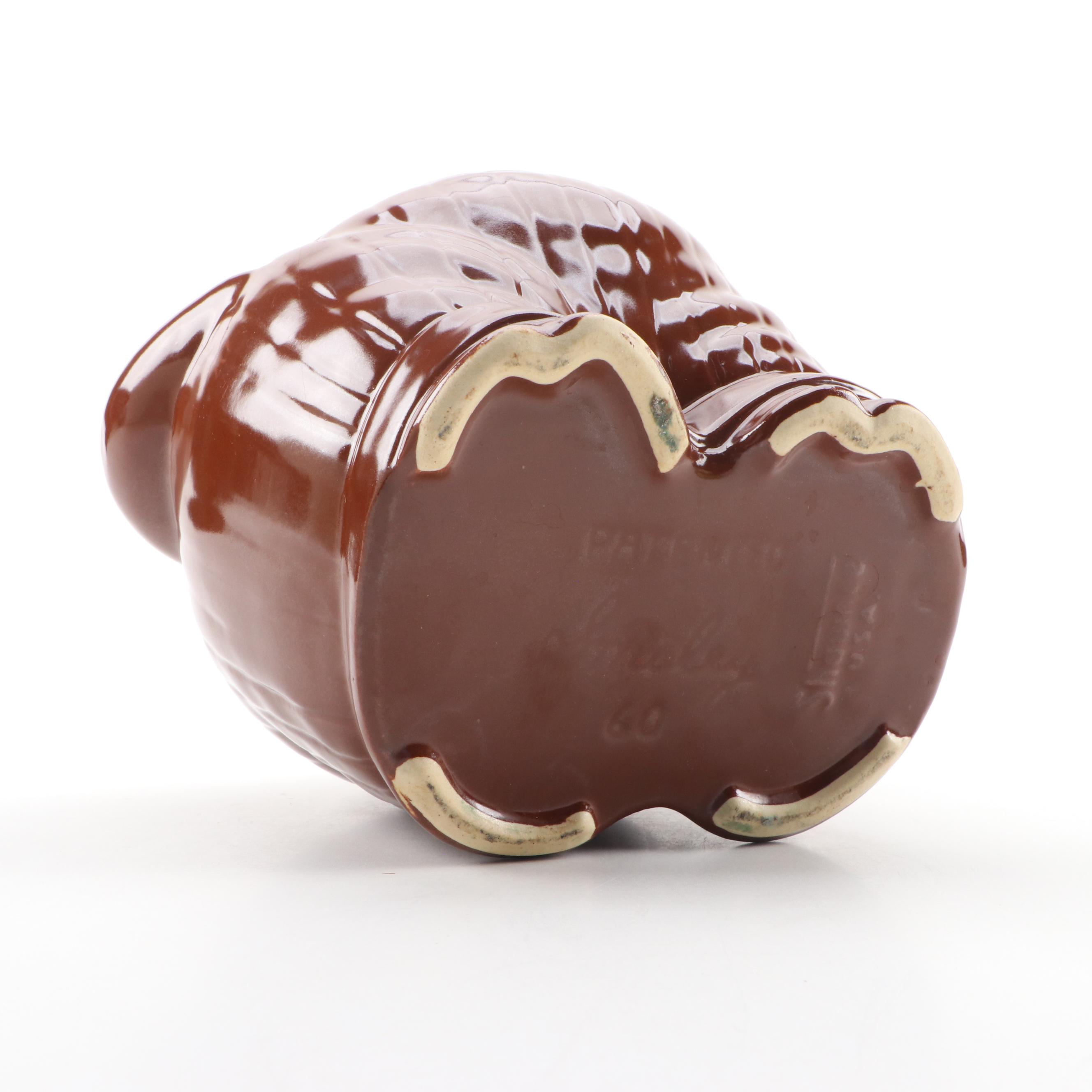 Shawnee Pottery "Smiley Pig" Bank Head Cookie Jar, 1940s