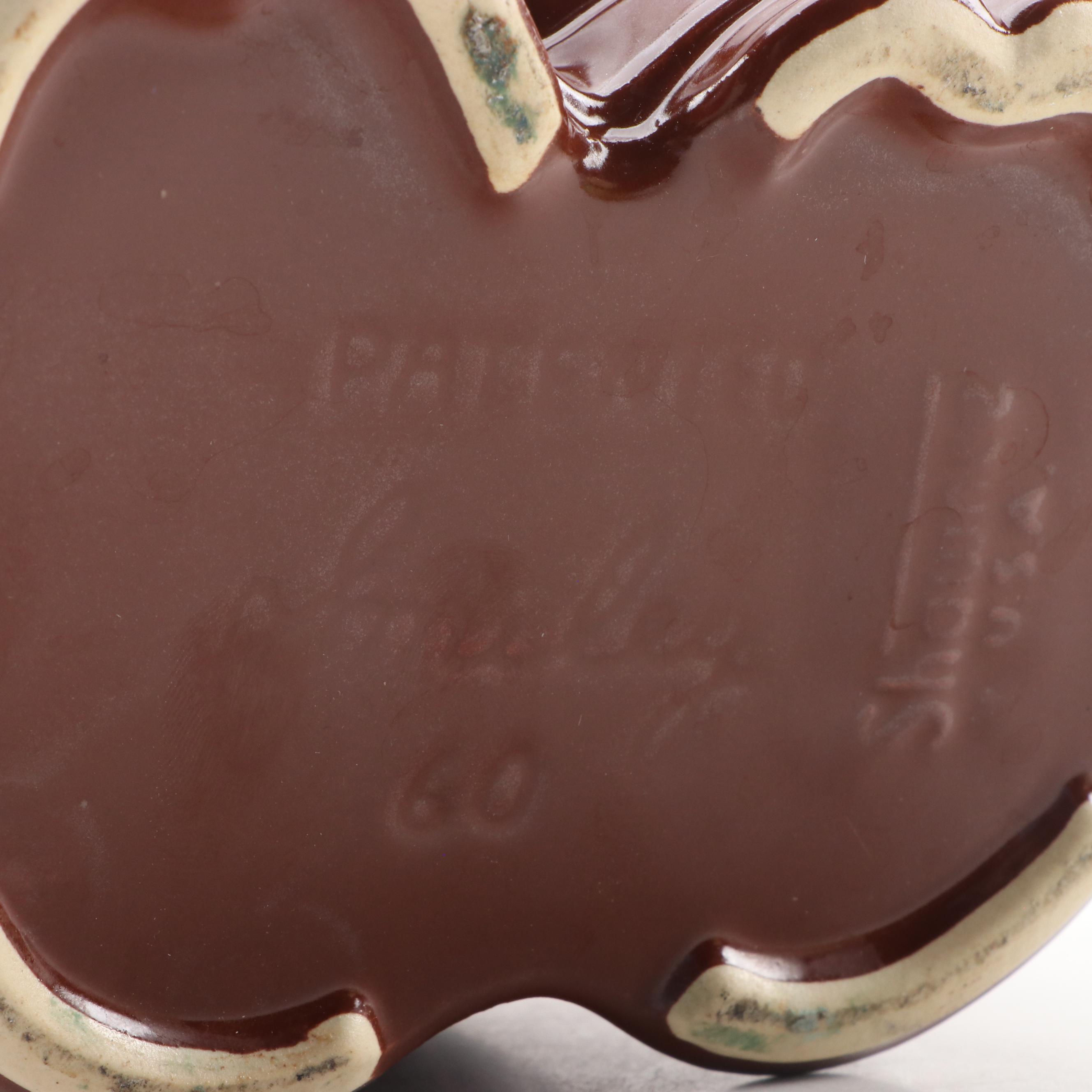 Shawnee Pottery "Smiley Pig" Bank Head Cookie Jar, 1940s