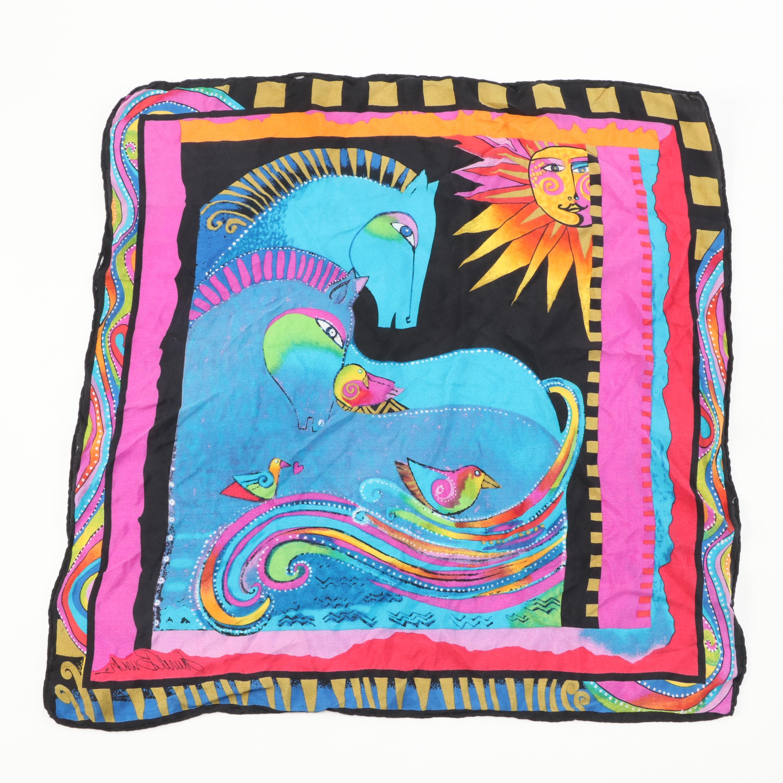Symphony, Laurel Burch, Liz Claiborne and Other Colorful Silk Scarves