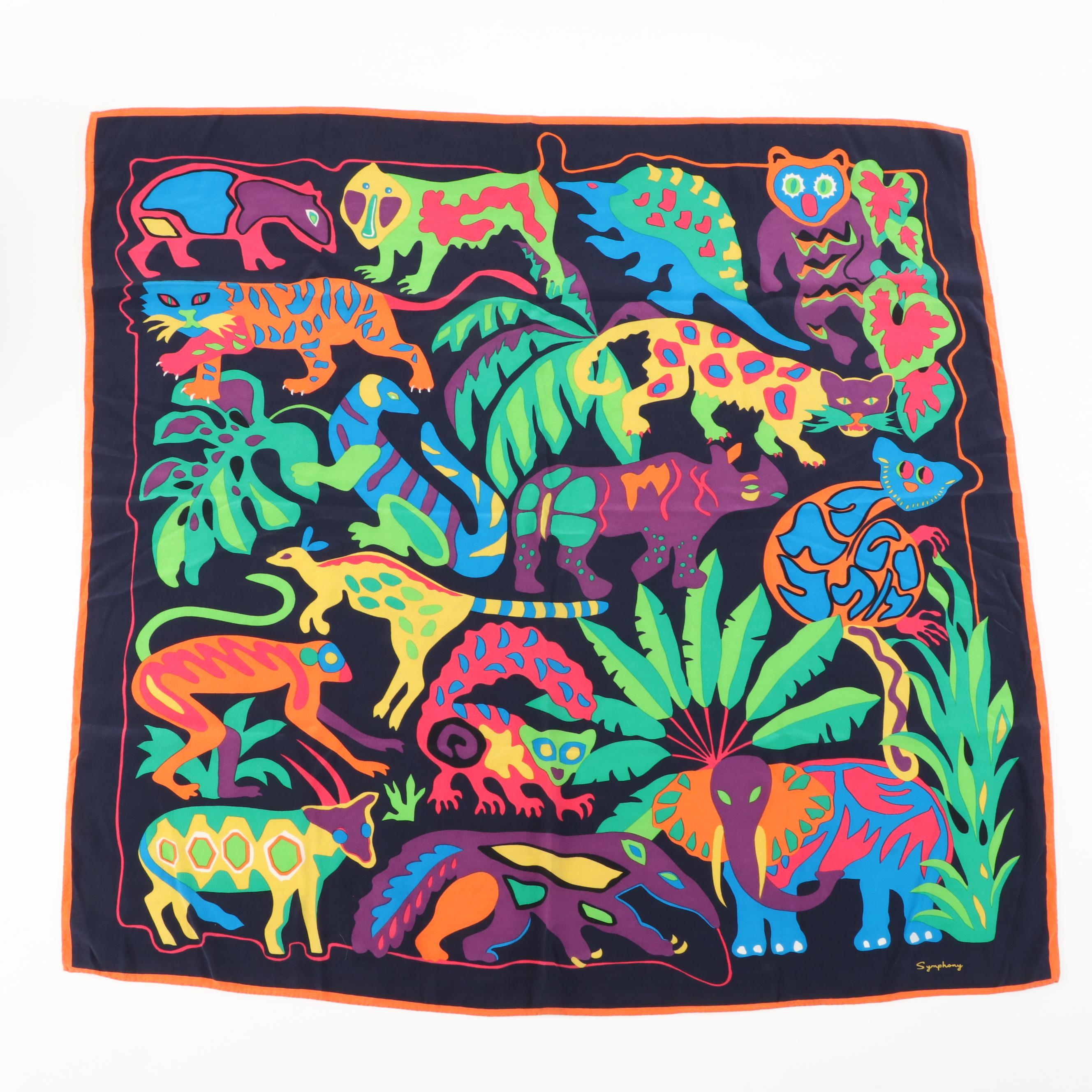 Symphony, Laurel Burch, Liz Claiborne and Other Colorful Silk Scarves