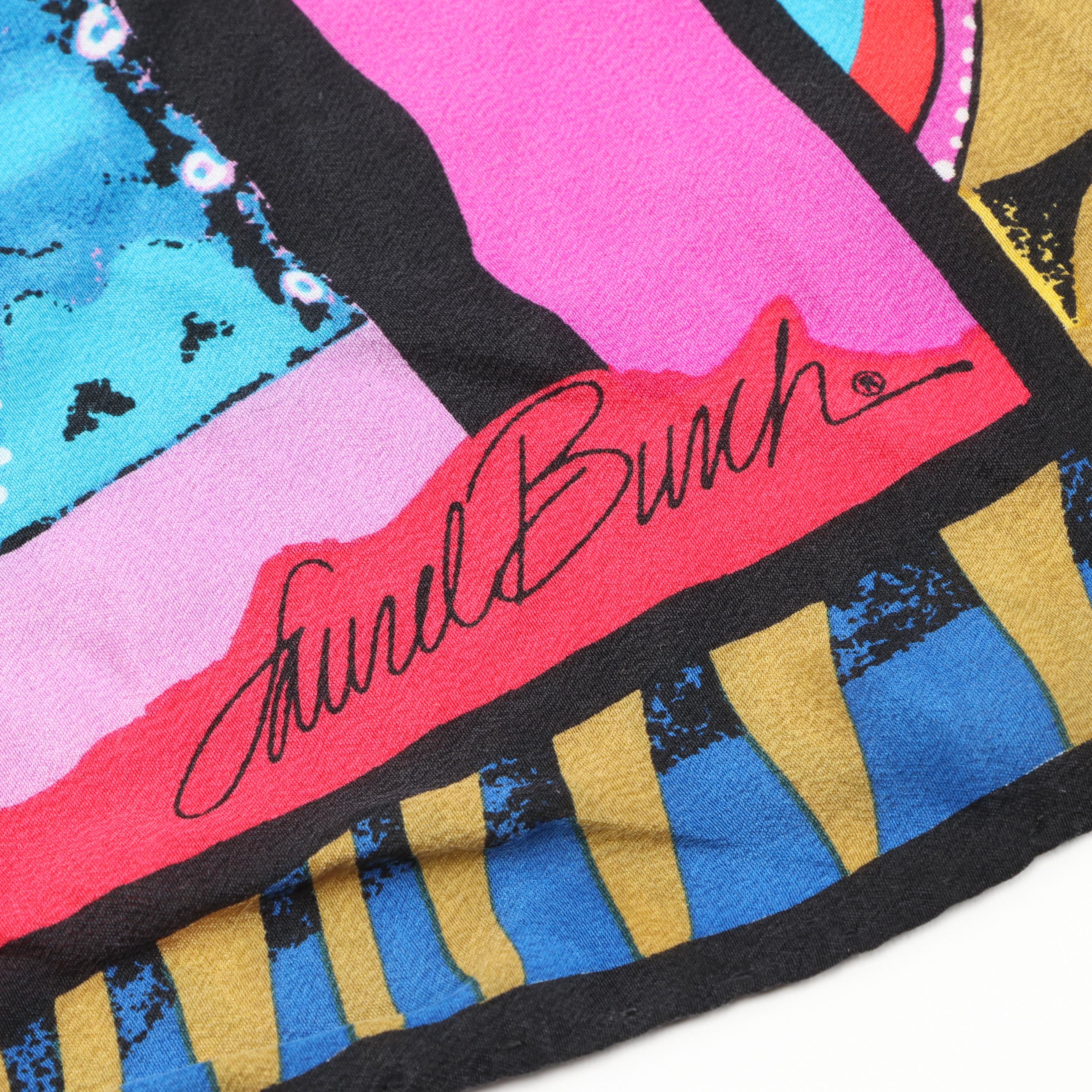 Symphony, Laurel Burch, Liz Claiborne and Other Colorful Silk Scarves