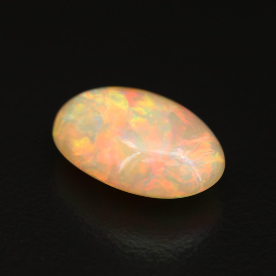 Loose 3.95 CT Oval Opal Cabochon