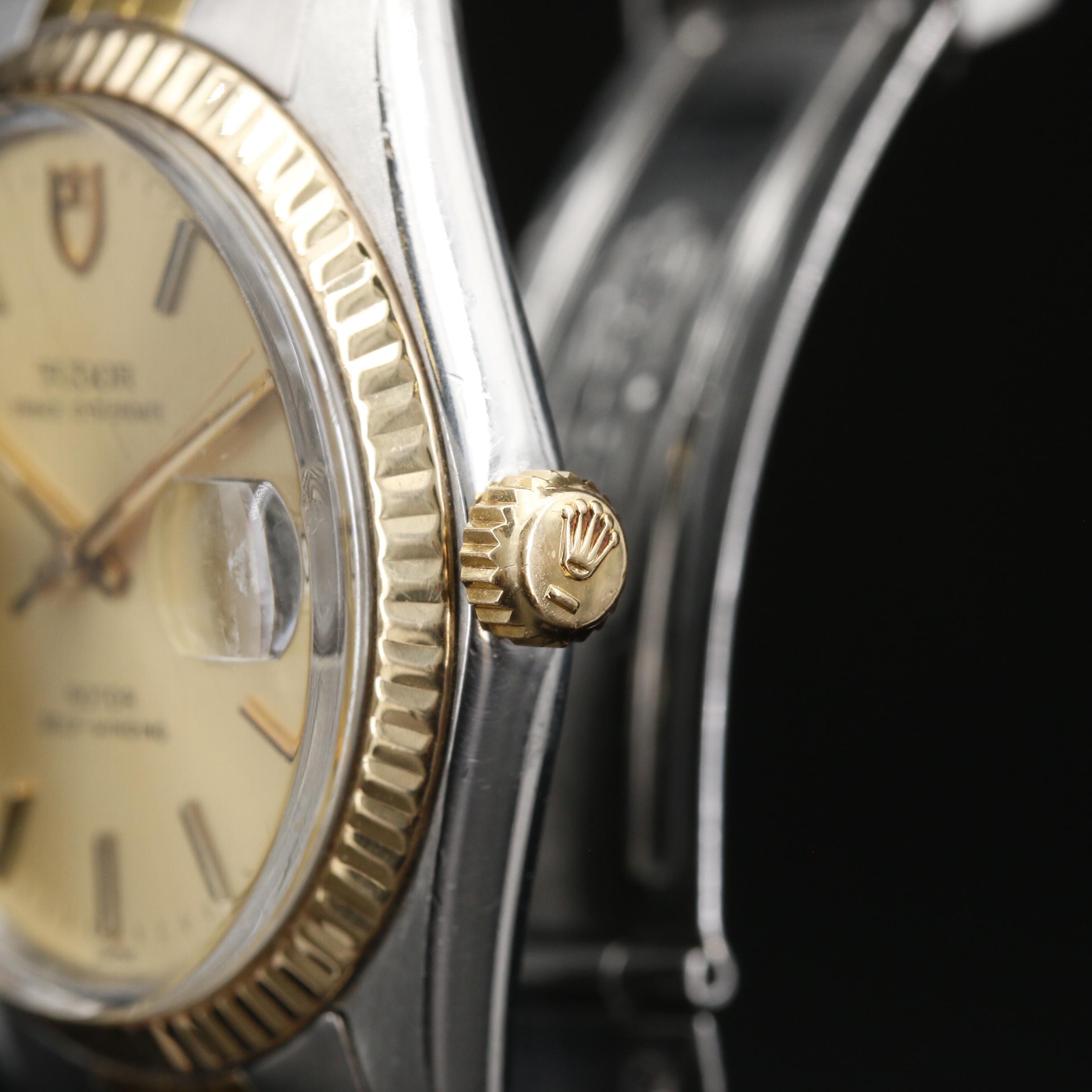 1983 Tudor Prince Oysterdate 14K Gold and Stainless Steel Automatic Watch