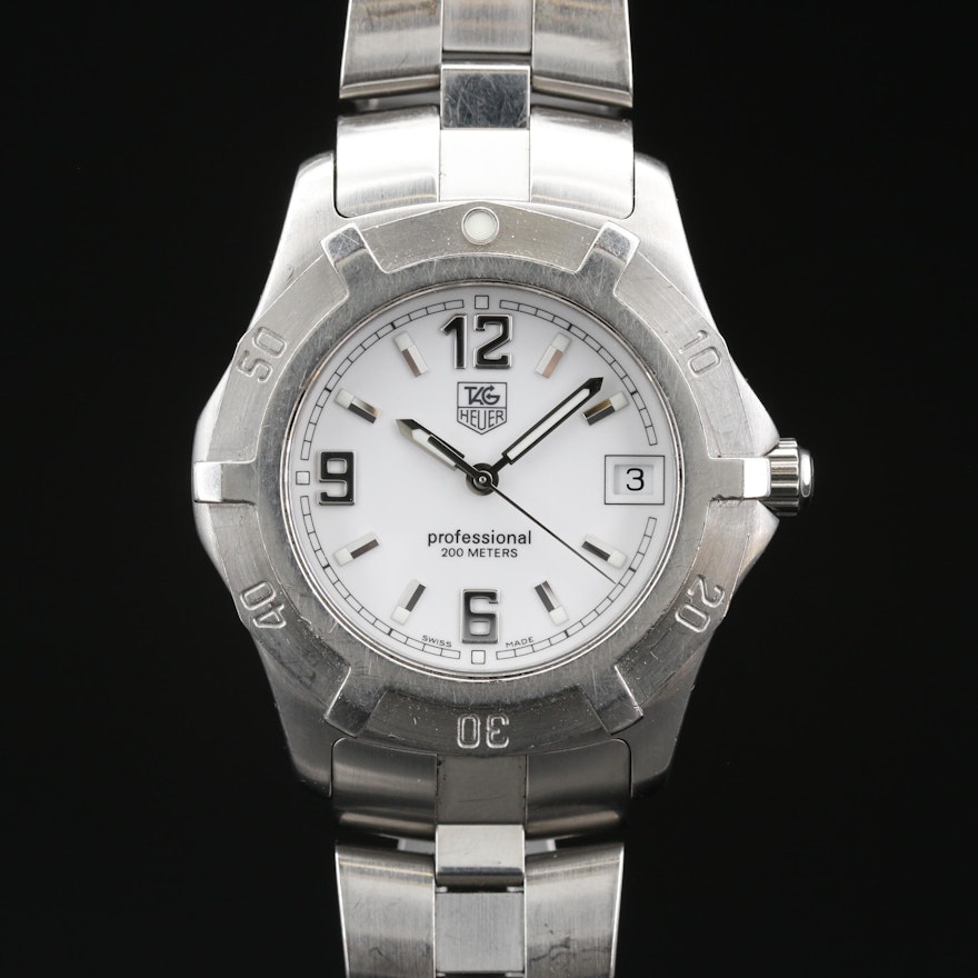 TAG Heuer 2000 Exclusive Stainless Steel Quartz Wristwatch