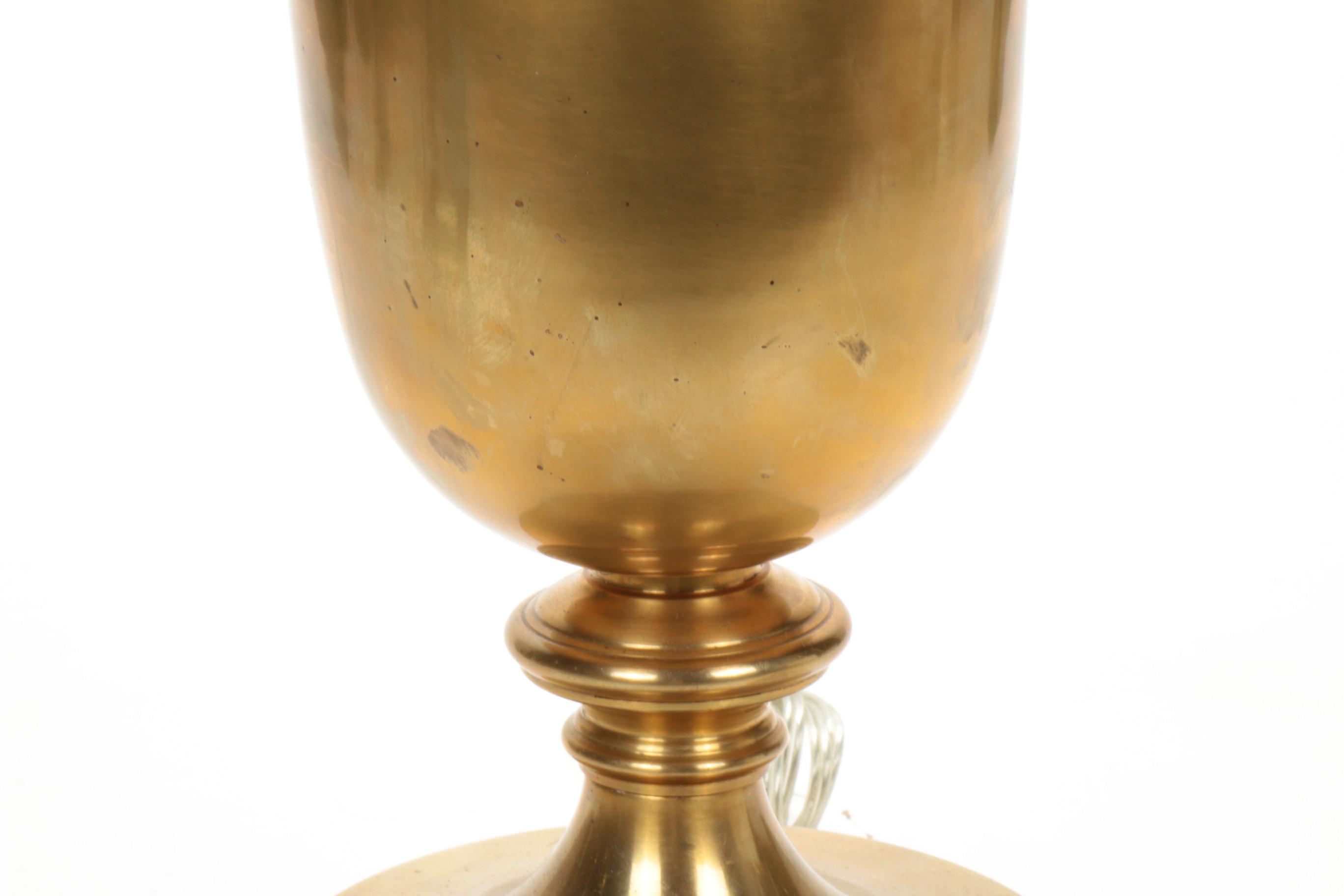 Visual Comfort & Co. Brass Trophy Base Table Lamp