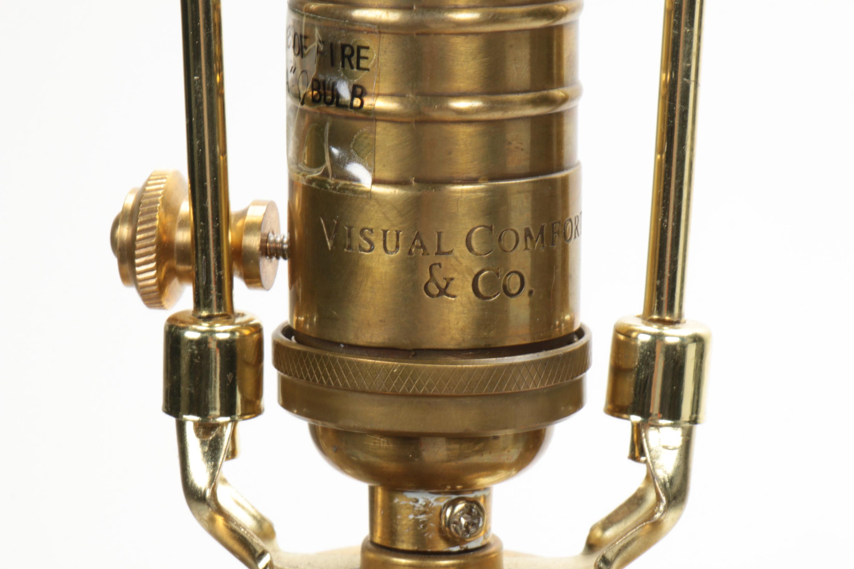 Visual Comfort & Co. Brass Trophy Base Table Lamp