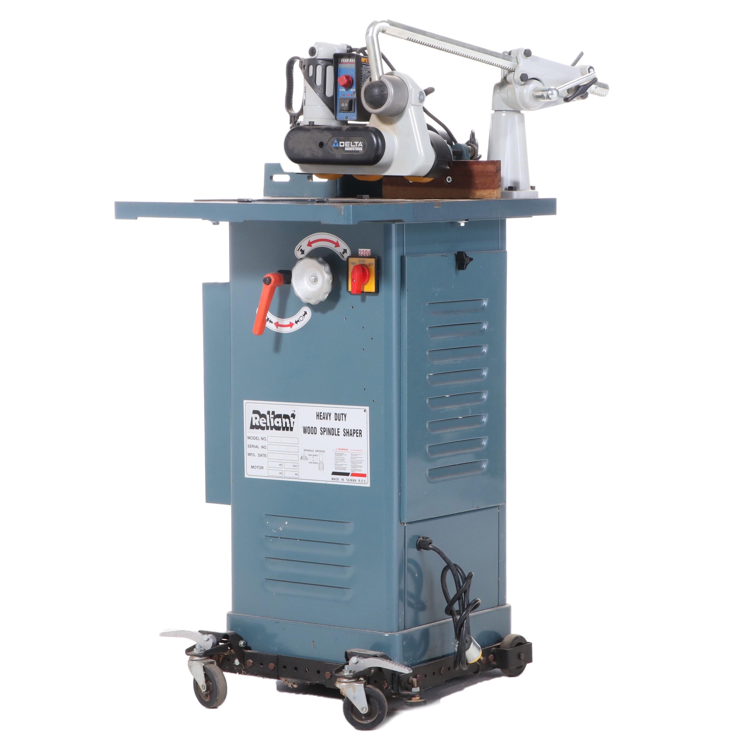 Reliant Heavy Duty Corded Electric Wood Spindle Shaper