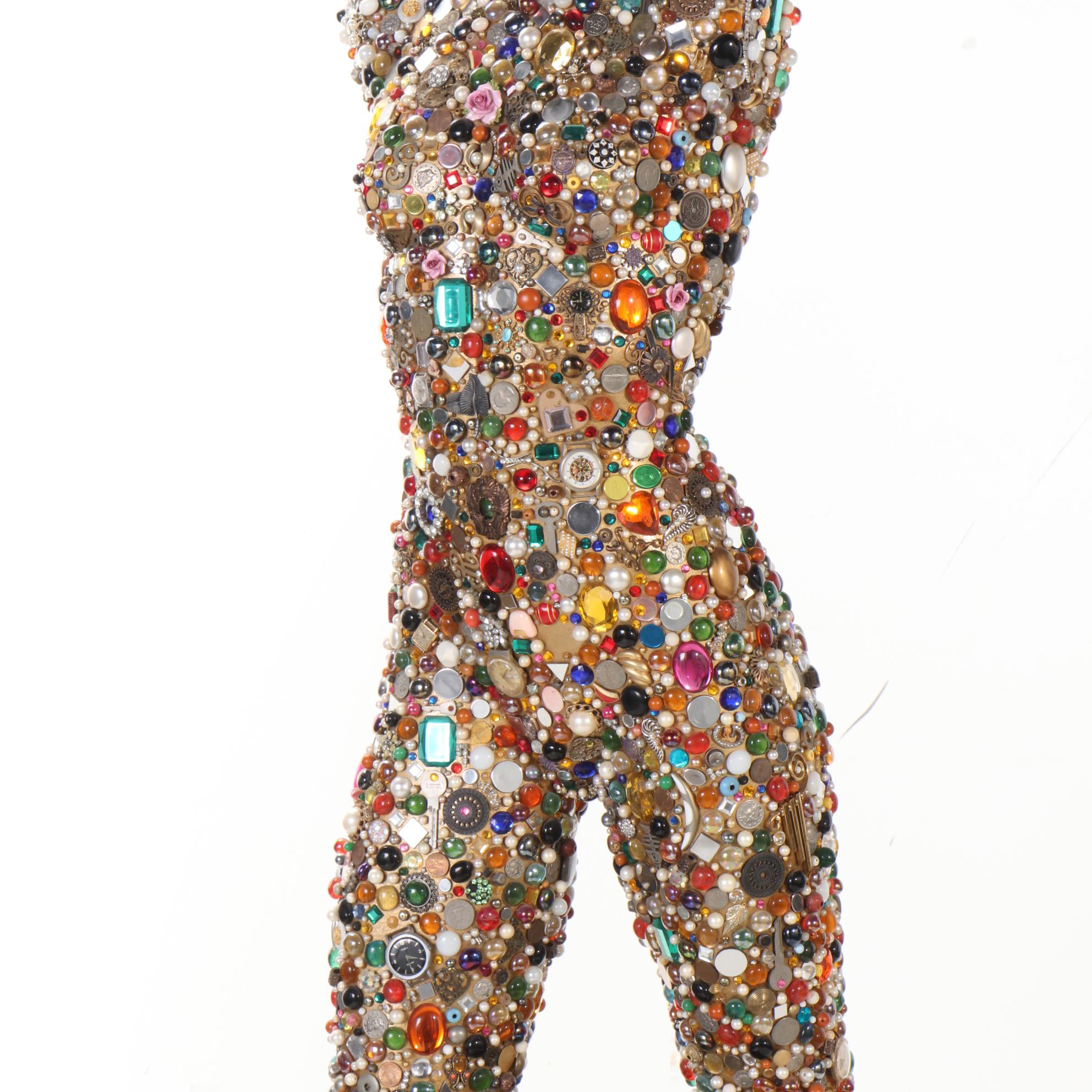 Mixed Media Assemblage Figural Sculpture, 21st Century