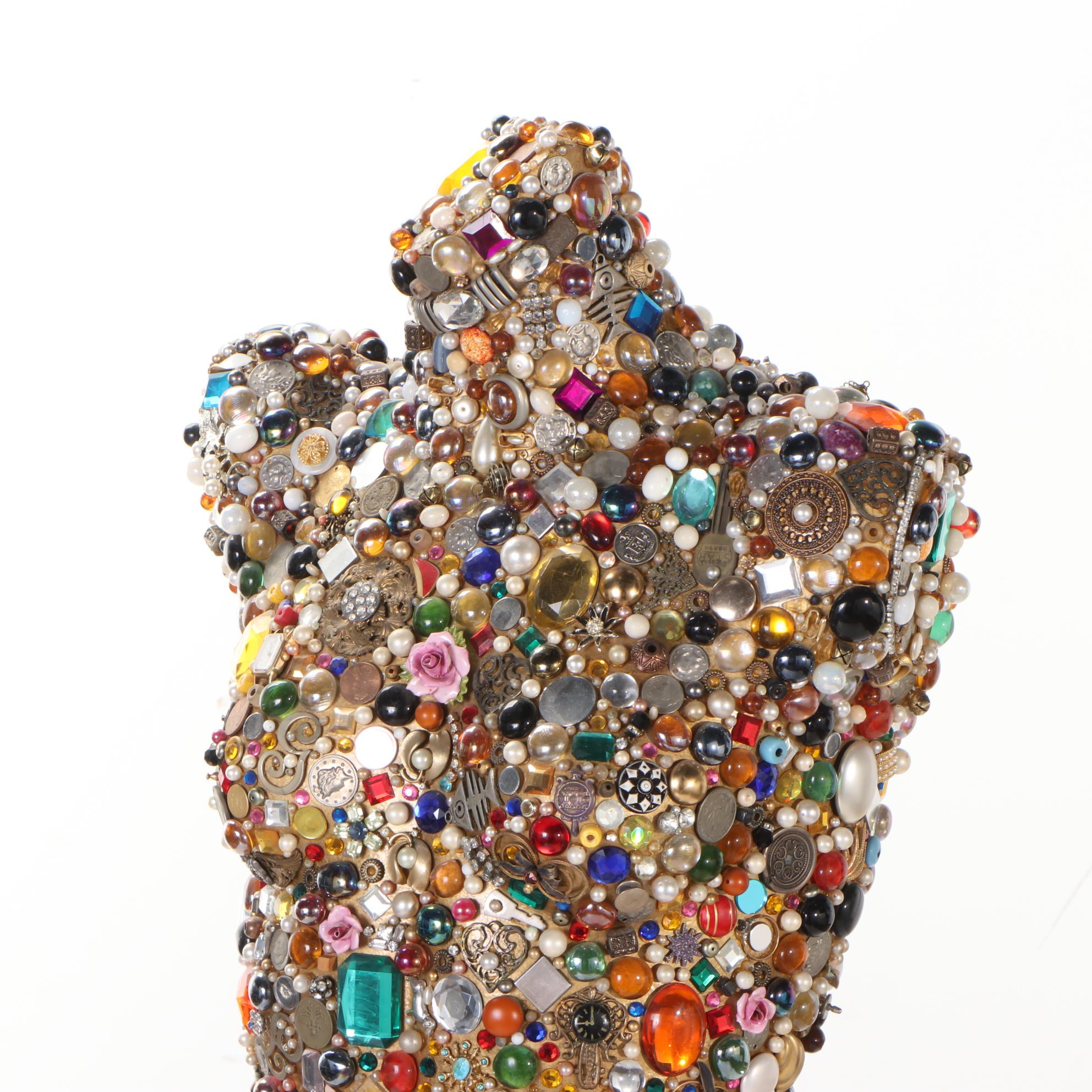 Mixed Media Assemblage Figural Sculpture, 21st Century