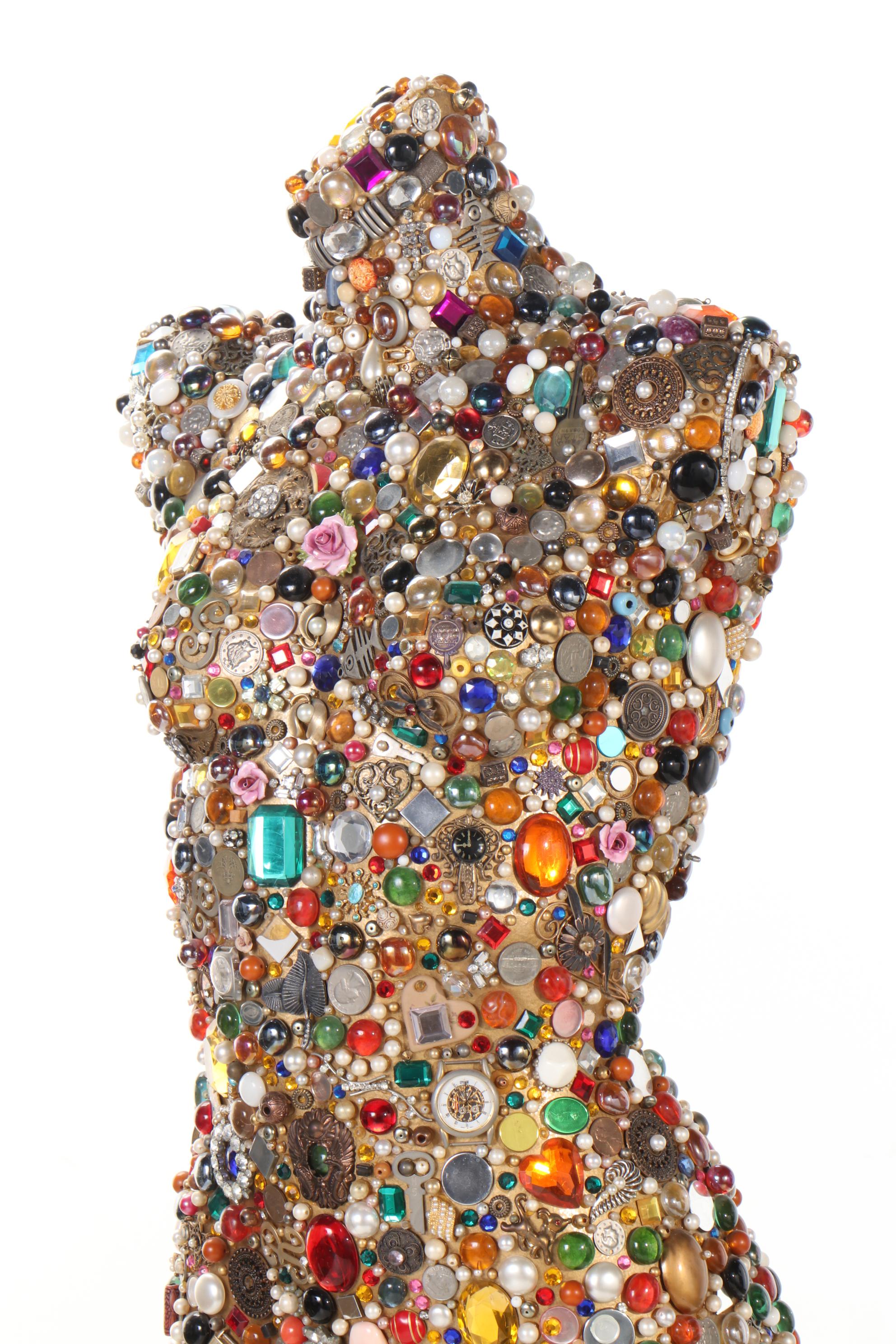 Mixed Media Assemblage Figural Sculpture, 21st Century