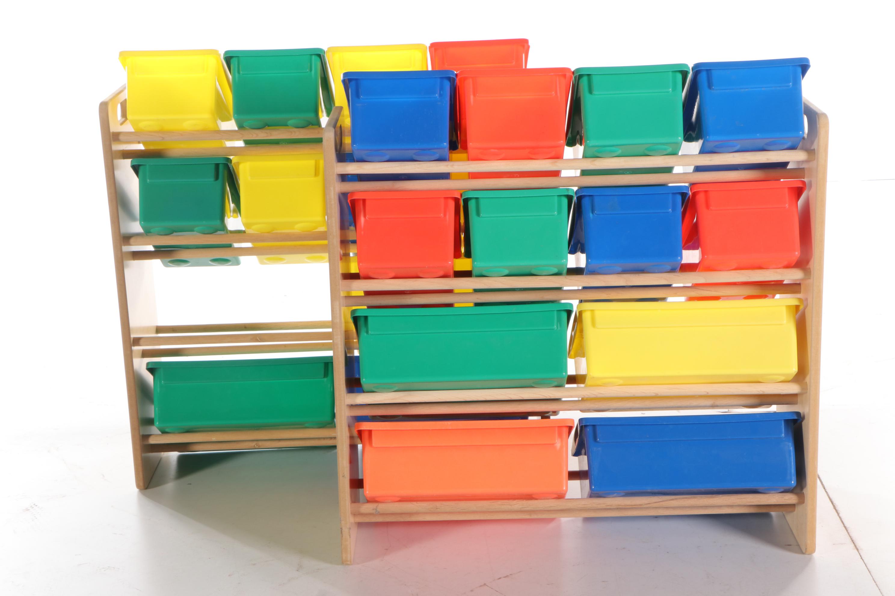 Little Tikes Interlocking Blocks and Toy Storage Organizer Bins