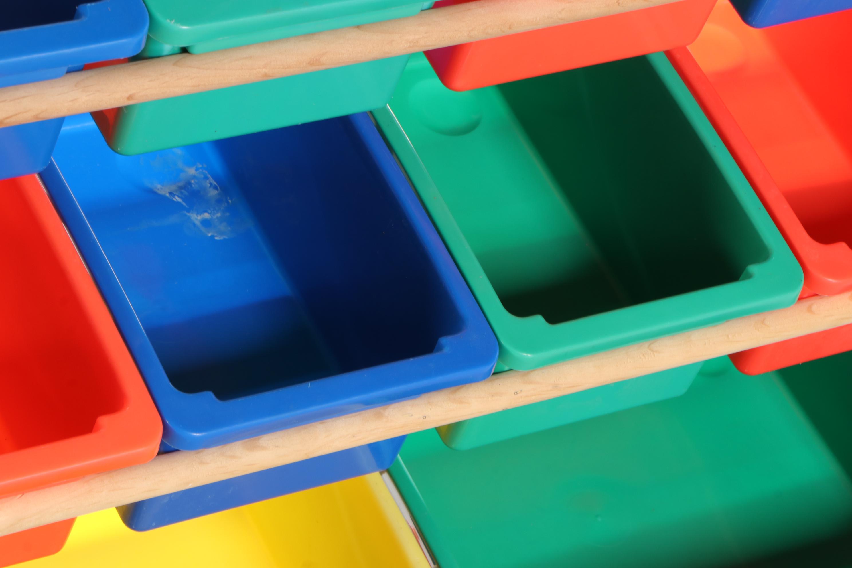 Little Tikes Interlocking Blocks and Toy Storage Organizer Bins