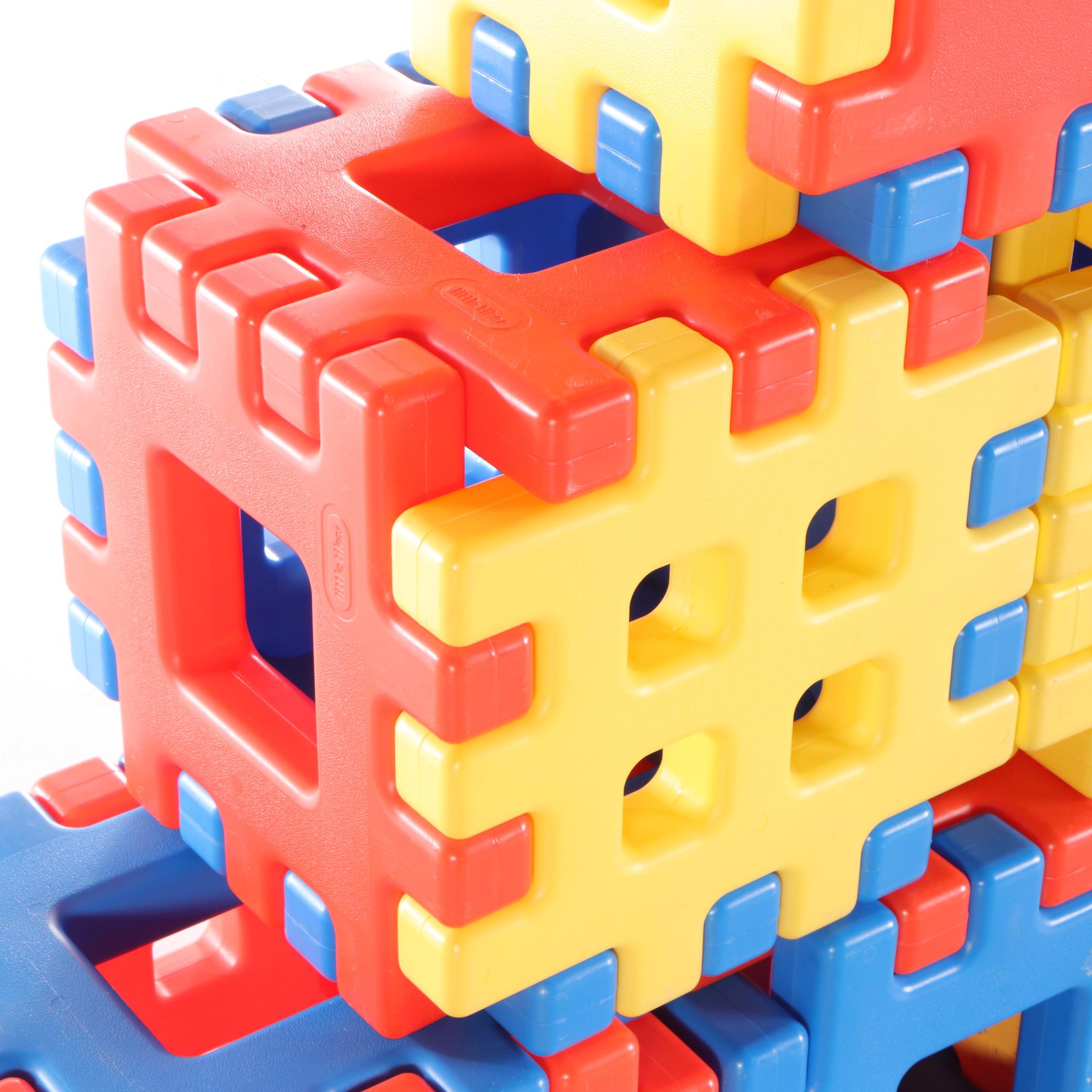 Little Tikes Interlocking Blocks and Toy Storage Organizer Bins