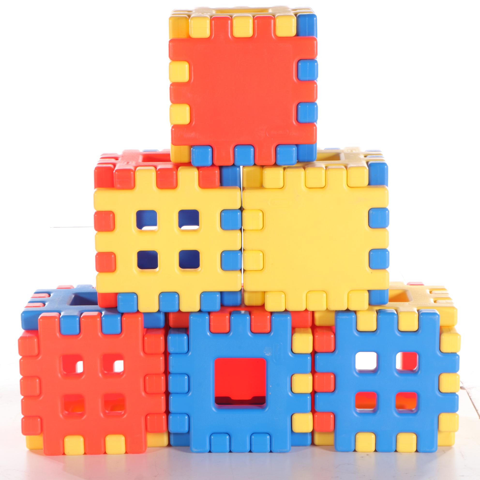 Little Tikes Interlocking Blocks and Toy Storage Organizer Bins