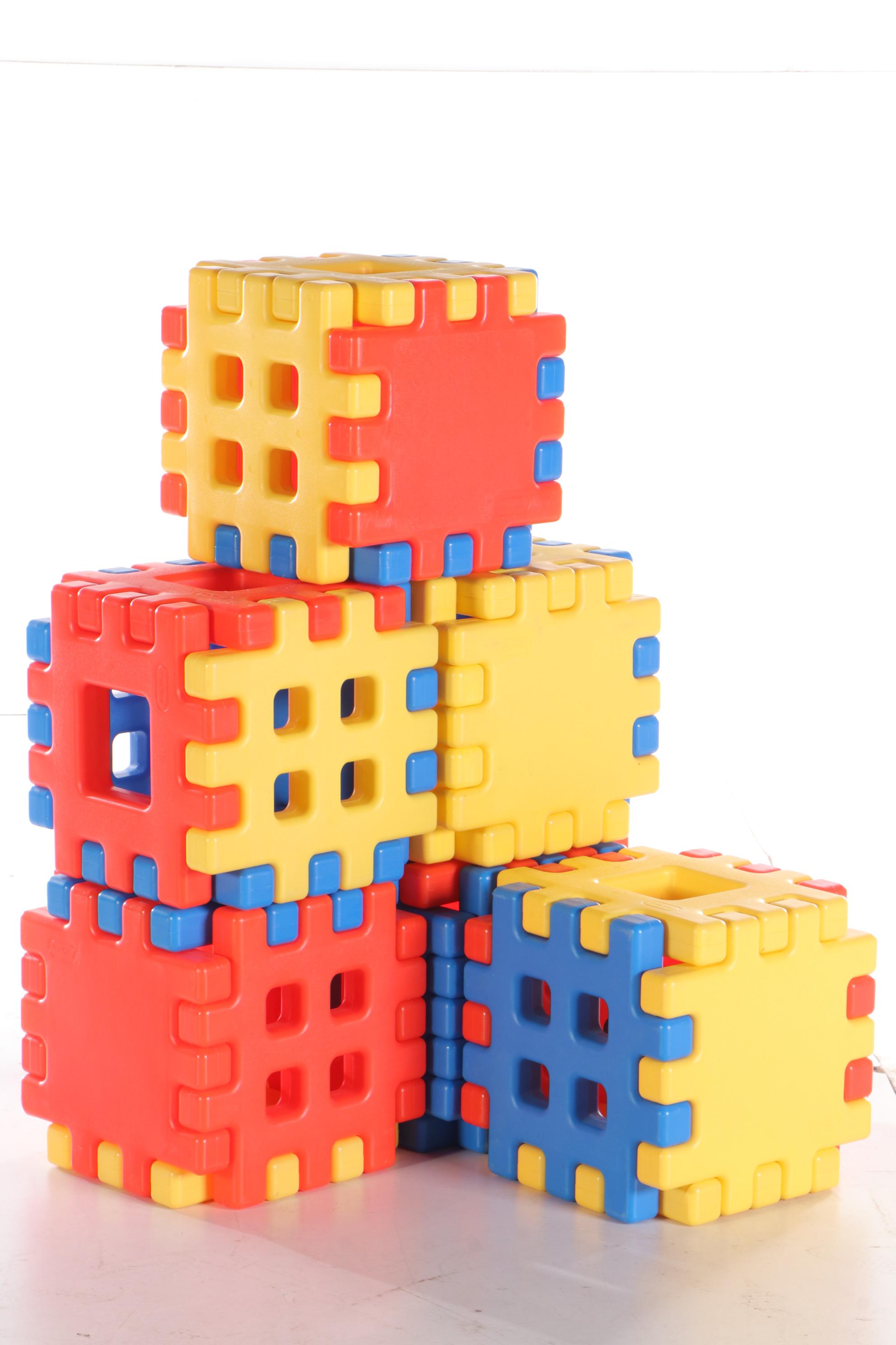 Little Tikes Interlocking Blocks and Toy Storage Organizer Bins