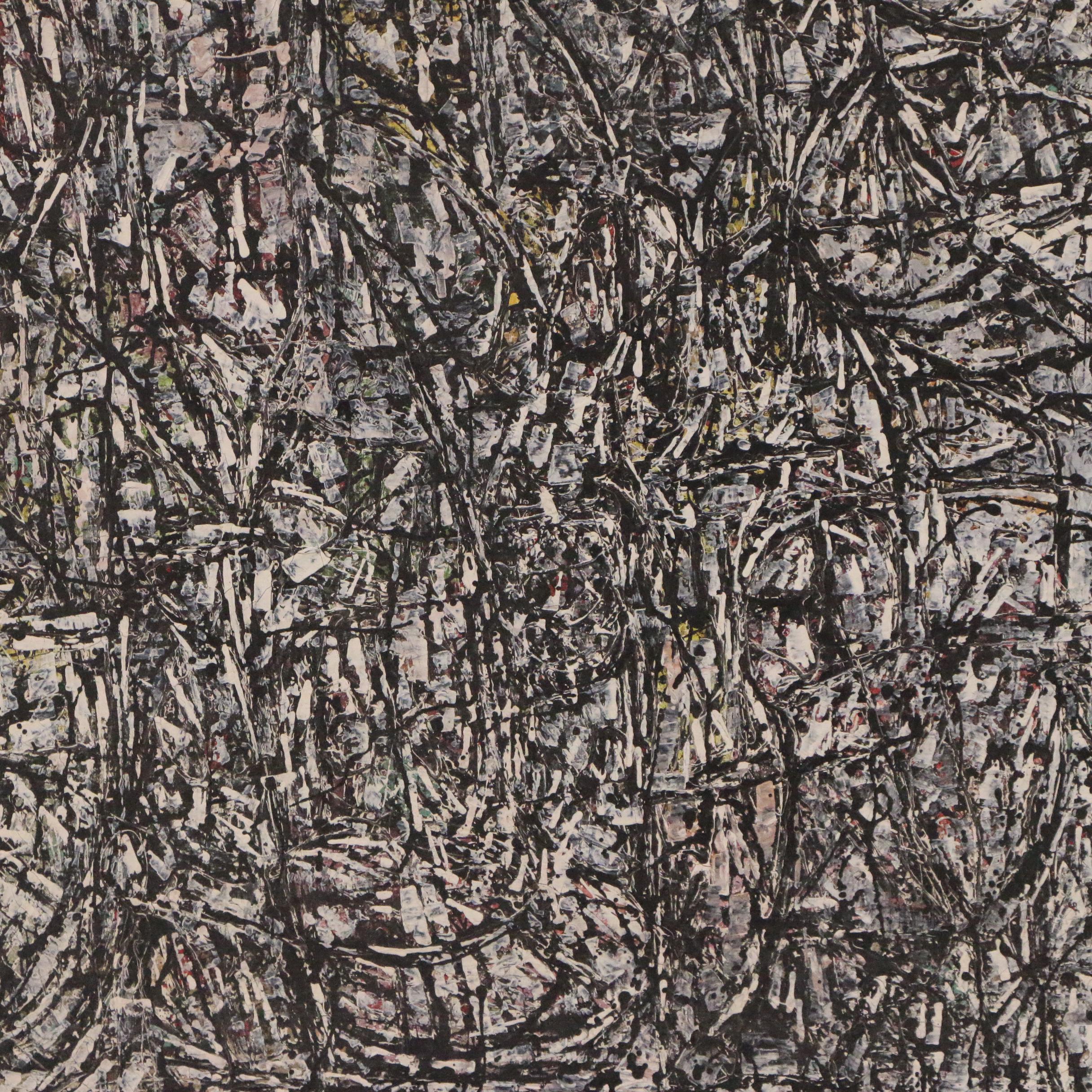 Achillo "Achi" Sullo Abstract Expressionist Oil Painting "Orange Sky"