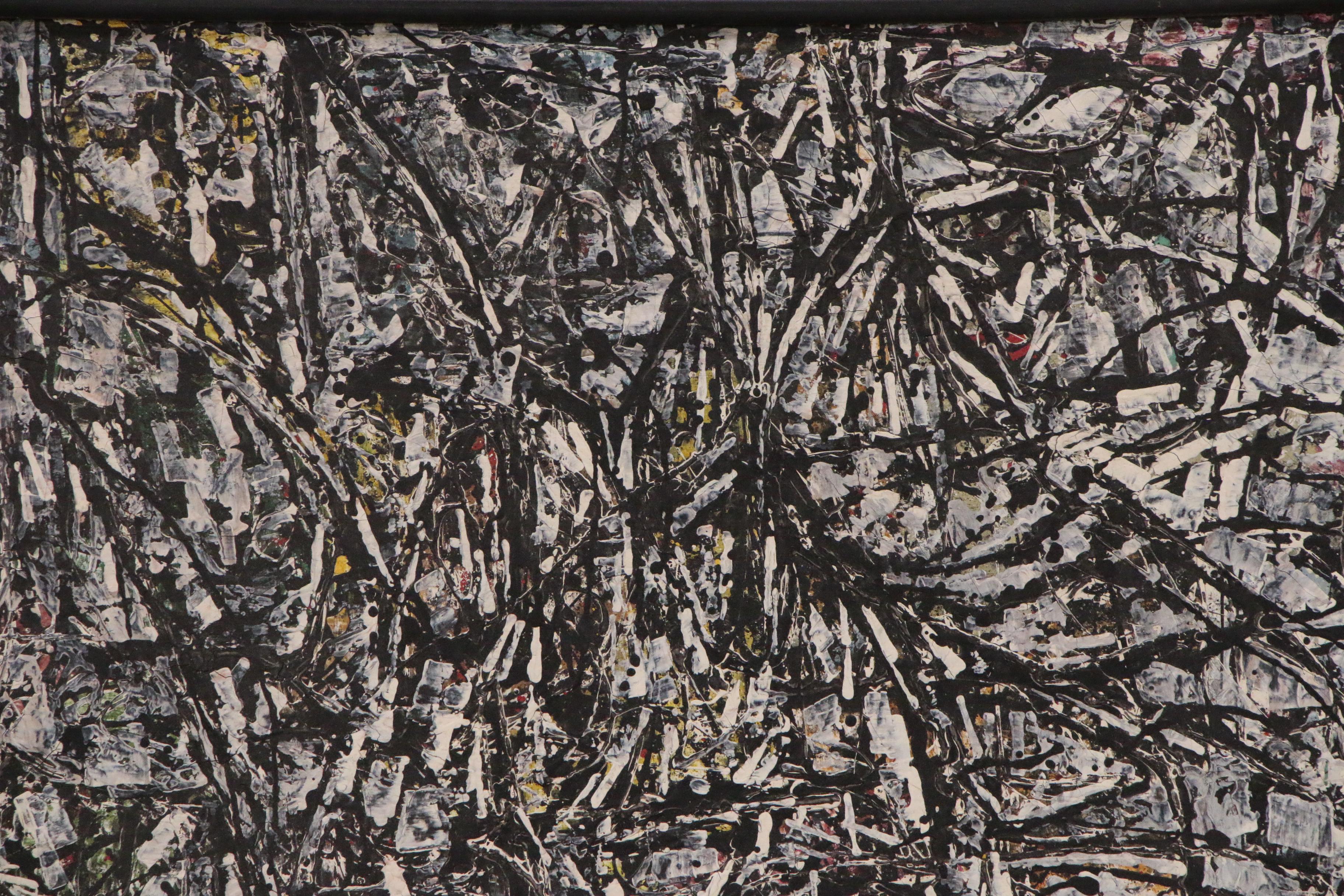 Achillo "Achi" Sullo Abstract Expressionist Oil Painting "Orange Sky"