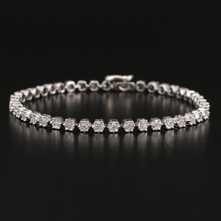 14K 1.85 CTW Diamond Link Bracelet