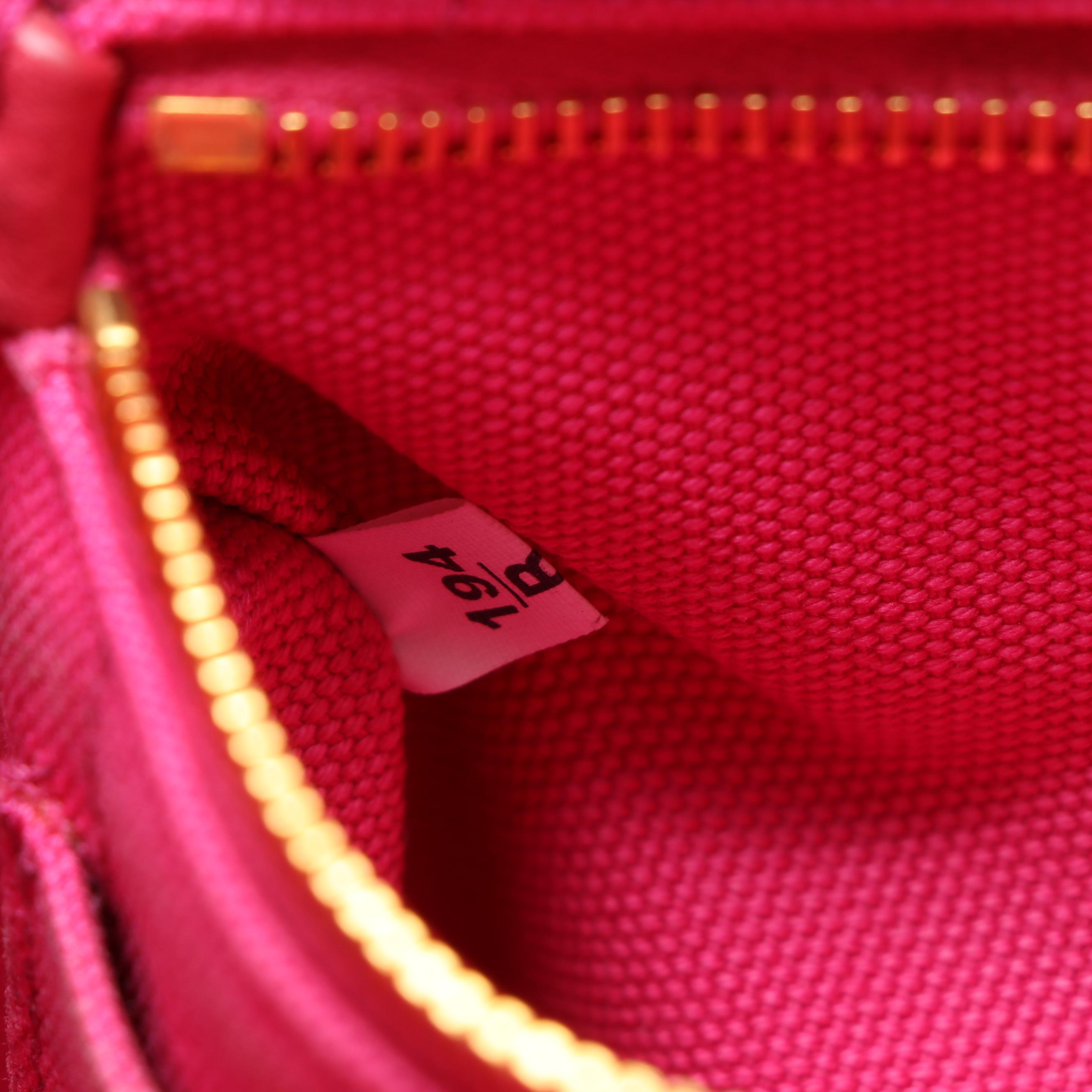 Prada Canapa Pink Canvas Tote Bag