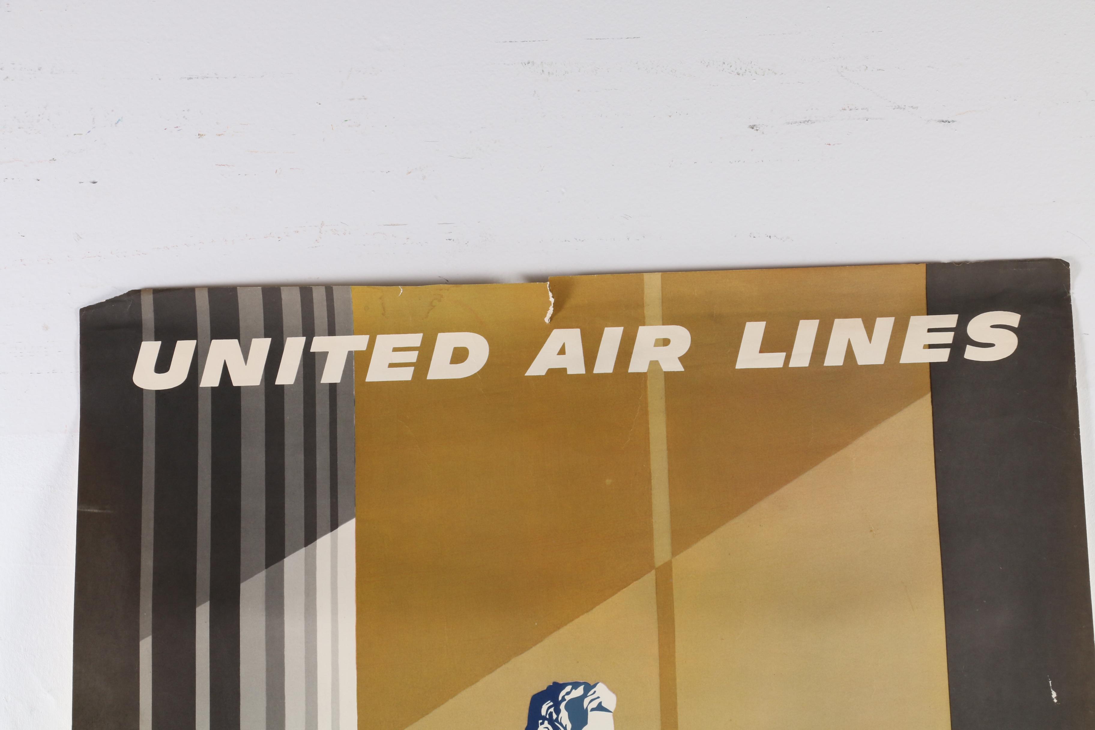 Joseph Binder Washington D.C. Tourism Poster for United Airlines, 1955