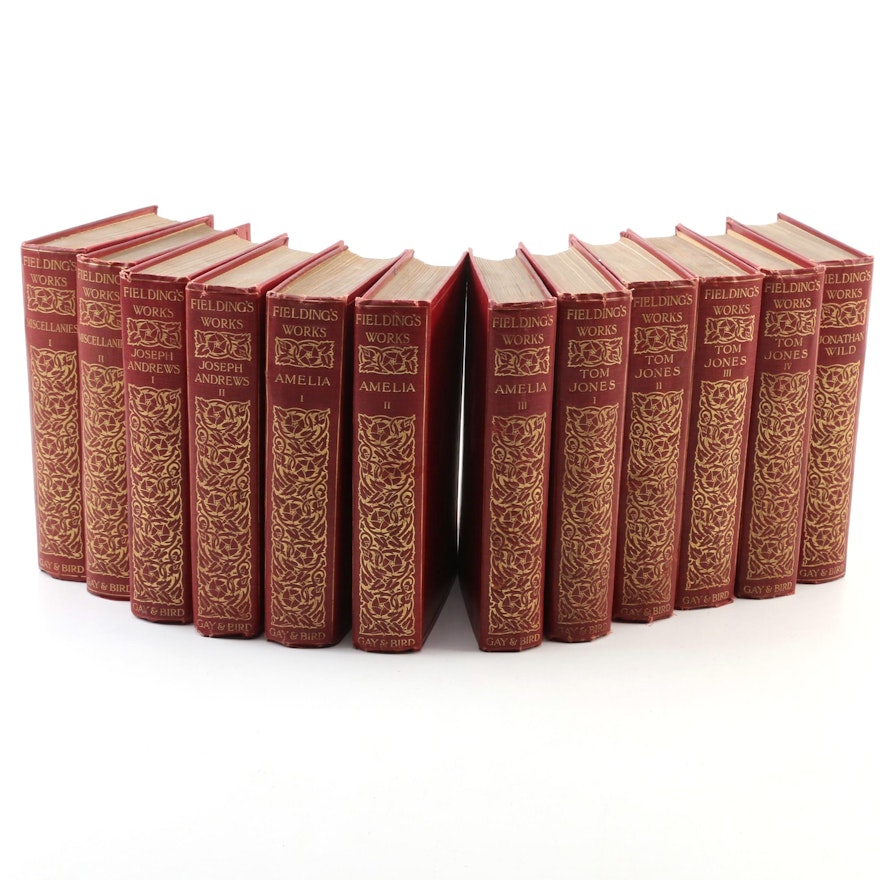"The Works of Henry Fielding" Complete Twelve-Volume Set, 1903