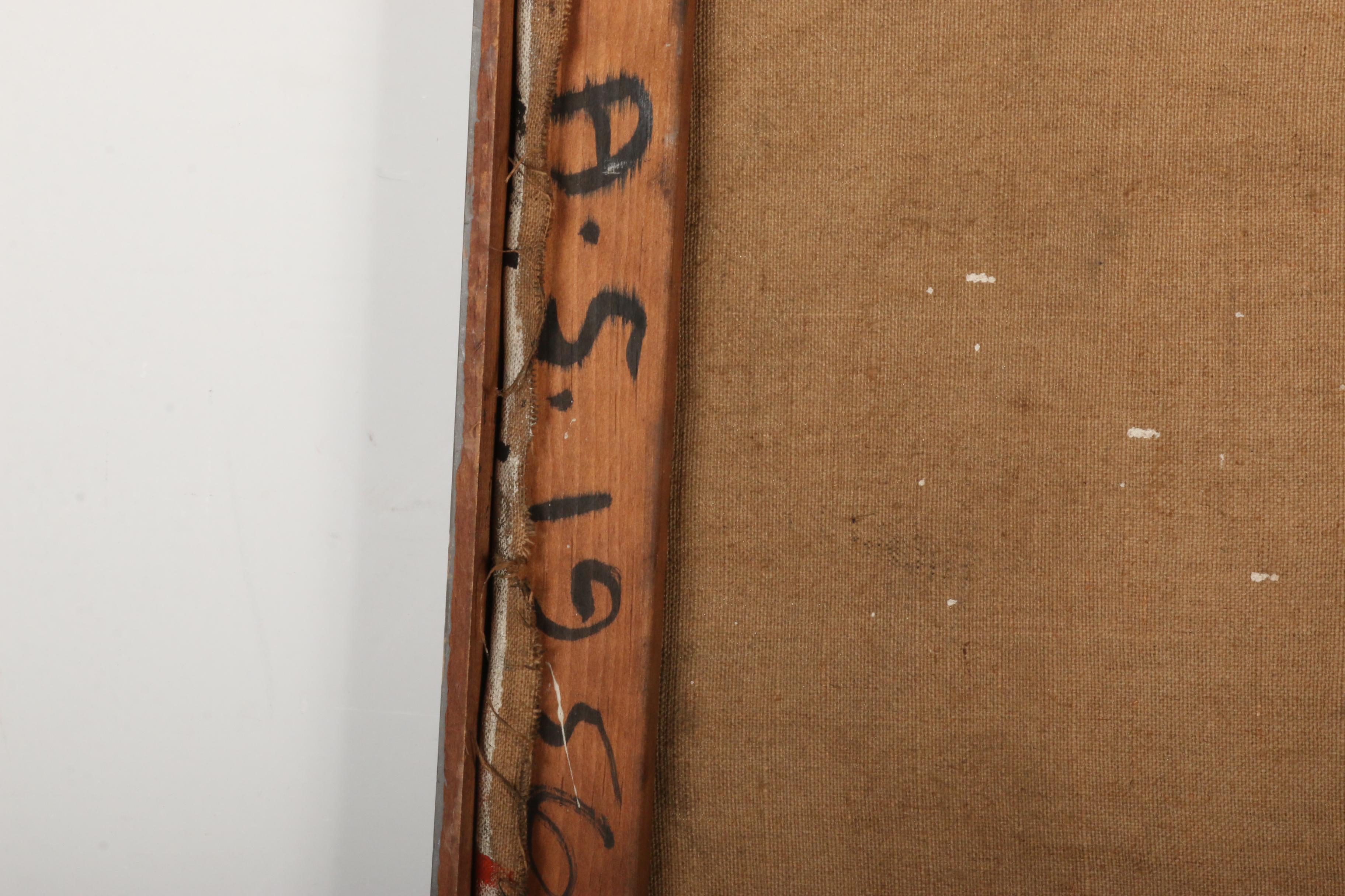 Achillo "Achi" Sullo Abstract Expressionist Oil Painting "City Point", 1956